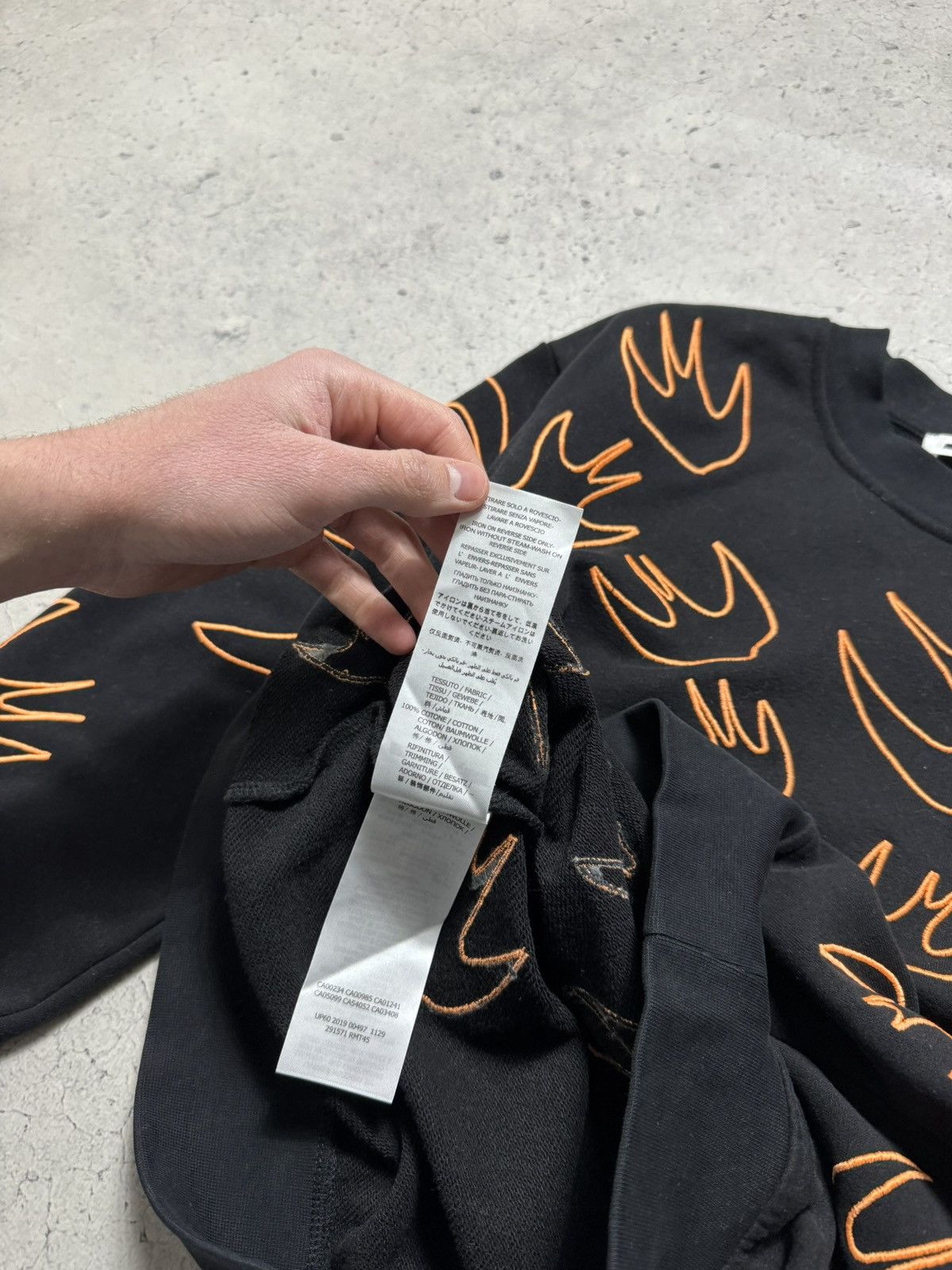 Alexander McQueen Alexander Mcqueen MCQ Black Luxury Sweatshirt Size M Size US M / EU 48-50 / 2 - 8 Thumbnail
