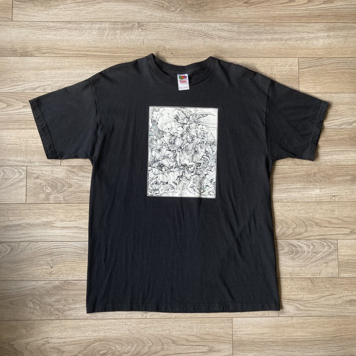 Fruit Of The Loom × Vintage the four horsemen of the apocalypse y2k art tee Size US XL / EU 56 / 4 - 1 Thumbnail