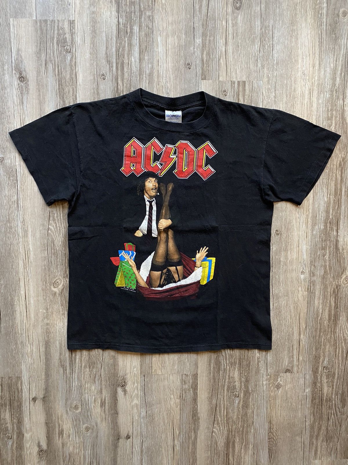 Vintage 90s Ac/Dc Mistress For Christmas Sexy Lady Legs Tour Tshirt ...