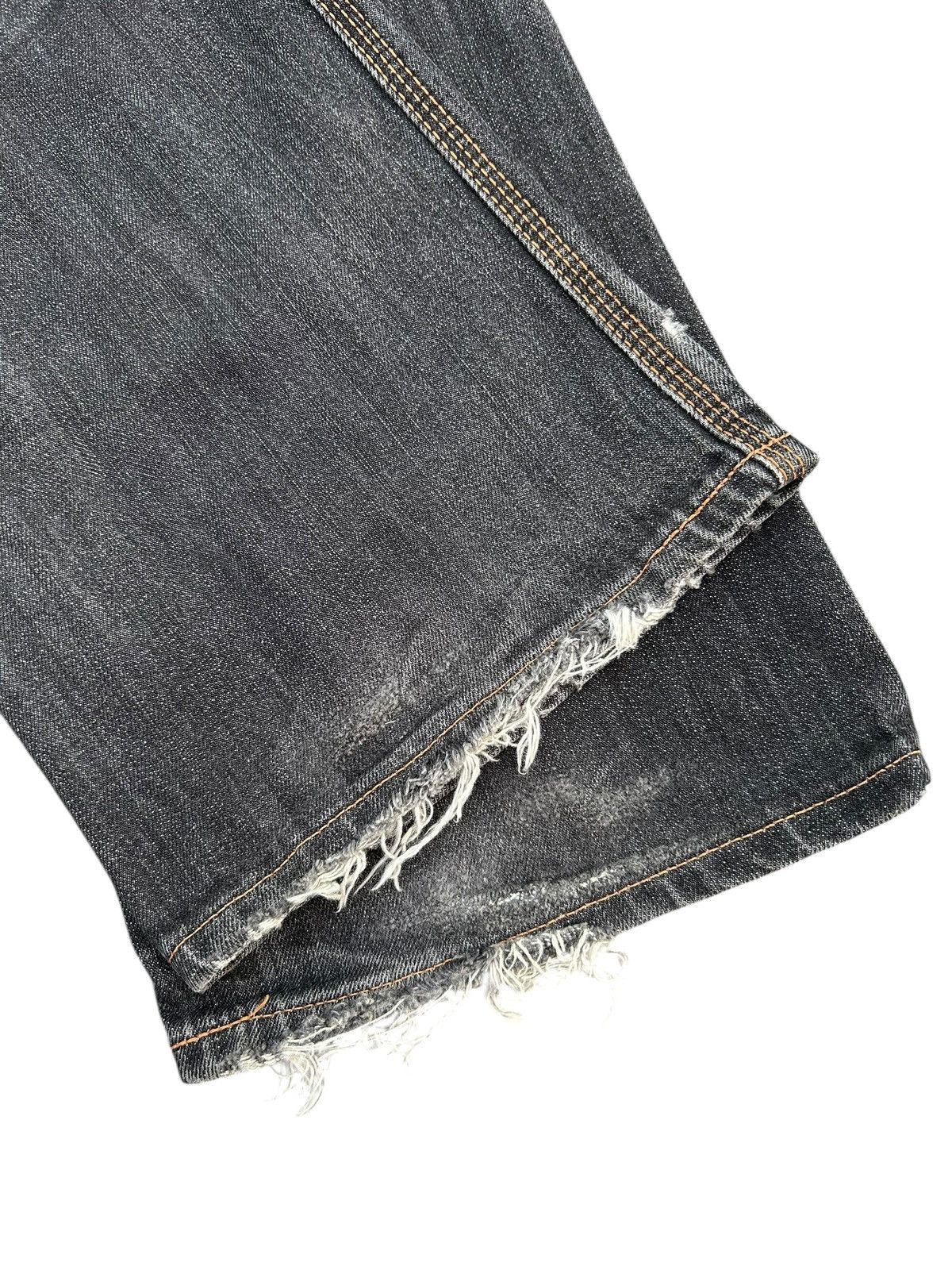 Kapital Flare Vintage Edwin Buckle Back Distressed Denim Jeans Size US 31 - 13 Thumbnail