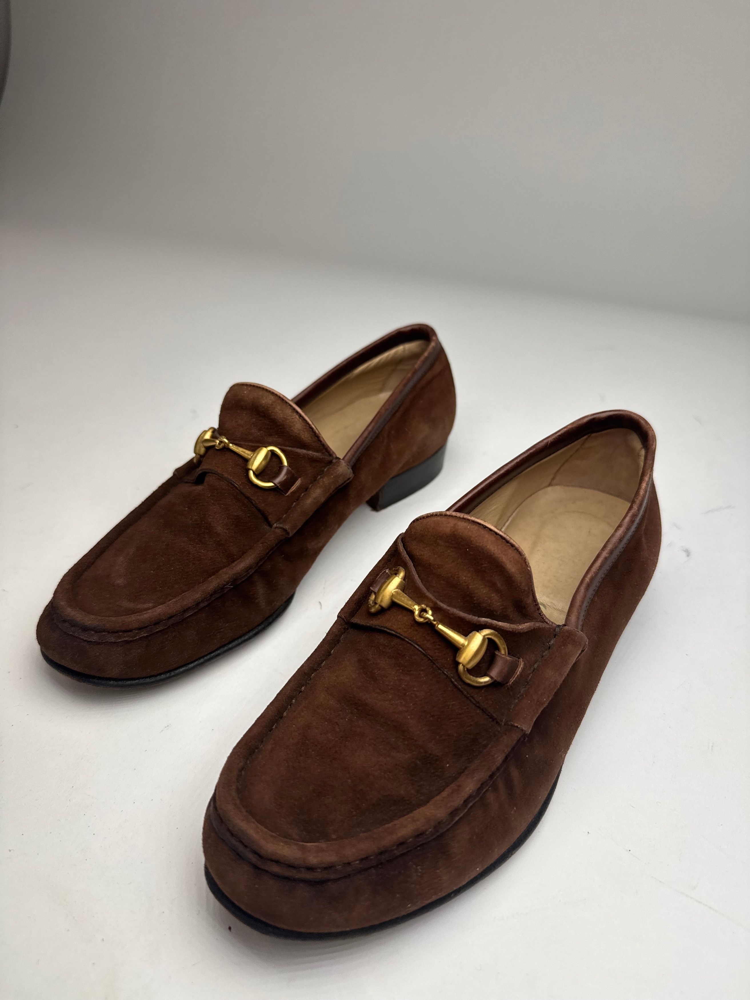 Gucci Vintage Horsebit Suede Loafer Brown EU35,5 Size US 4.5 / IT 34.5 - 1 Thumbnail