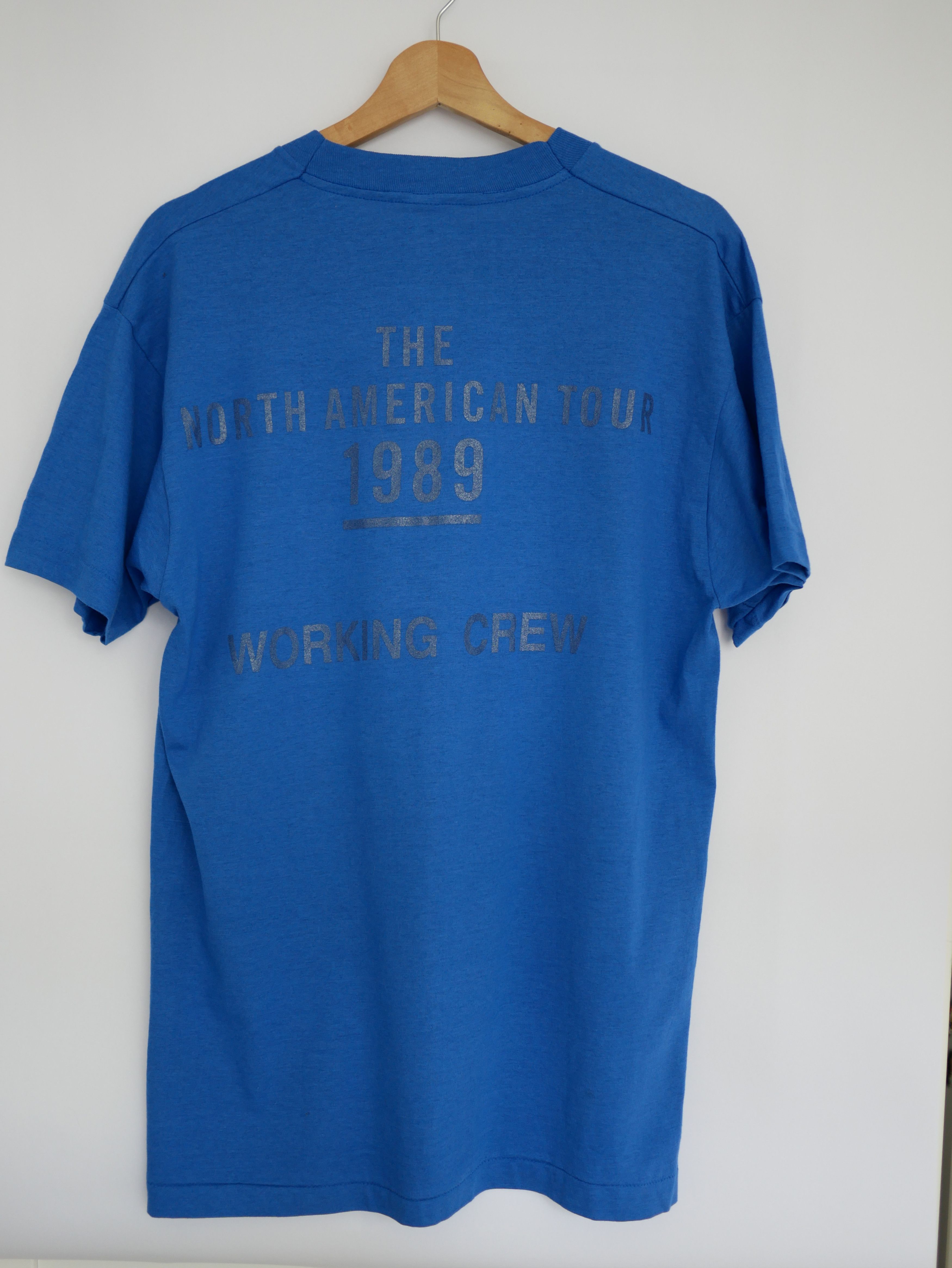 The Rolling Stones 1989 Rolling Stones Steel Wheels WORKING CREW T-Shirt XL Size US XL / EU 56 / 4 - 5 Thumbnail