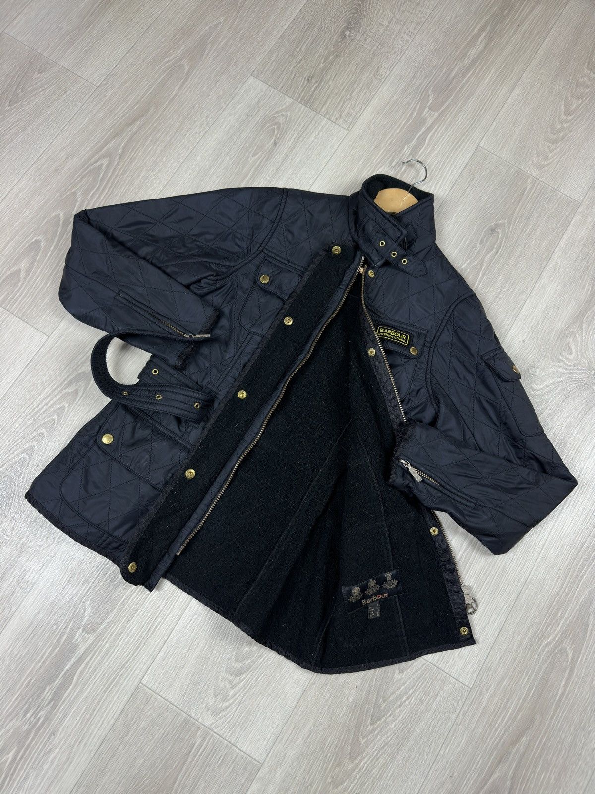 Barbour Barbour International Women Black Polarquilt Jacket Size 4 Size S / US 4 / IT 40 - 7 Thumbnail