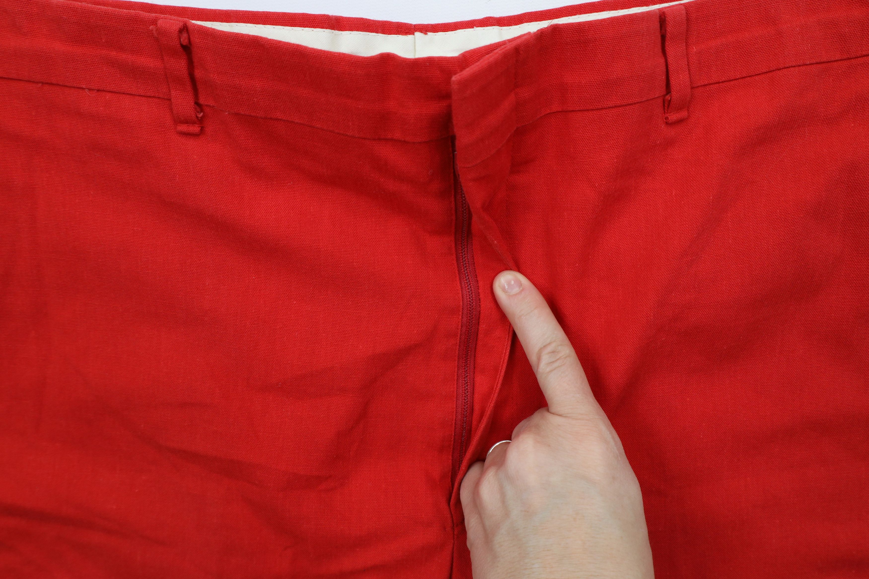 Vintage Vintage 70s Streetwear Above Knee Chino Shorts Red USA Size US 36 / EU 52 - 5 Thumbnail