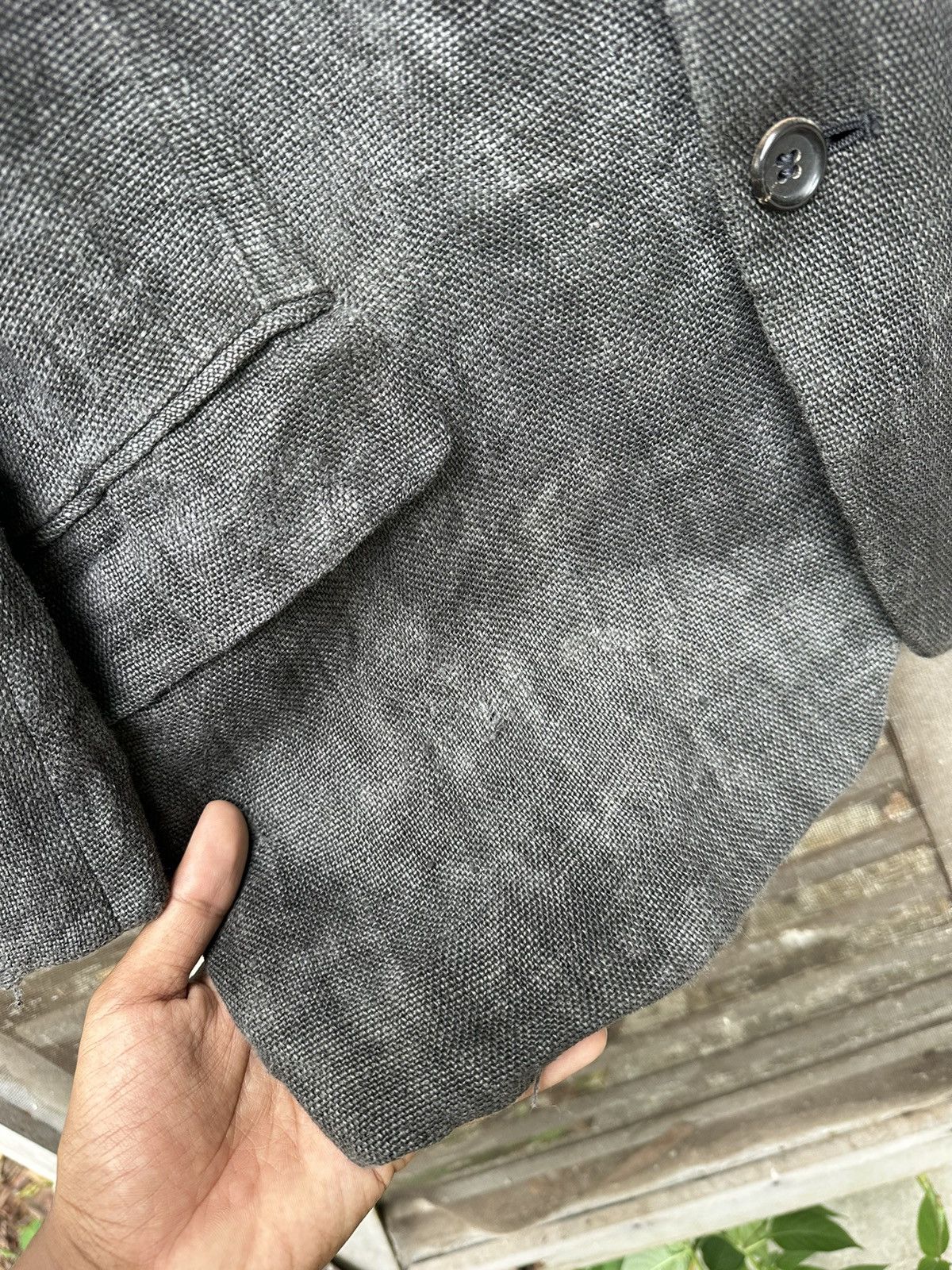 Comme des Garcons 👹Vintage Comme Des Garcons Linen Lined Jacket Size US L / EU 52-54 / 3 - 9 Thumbnail