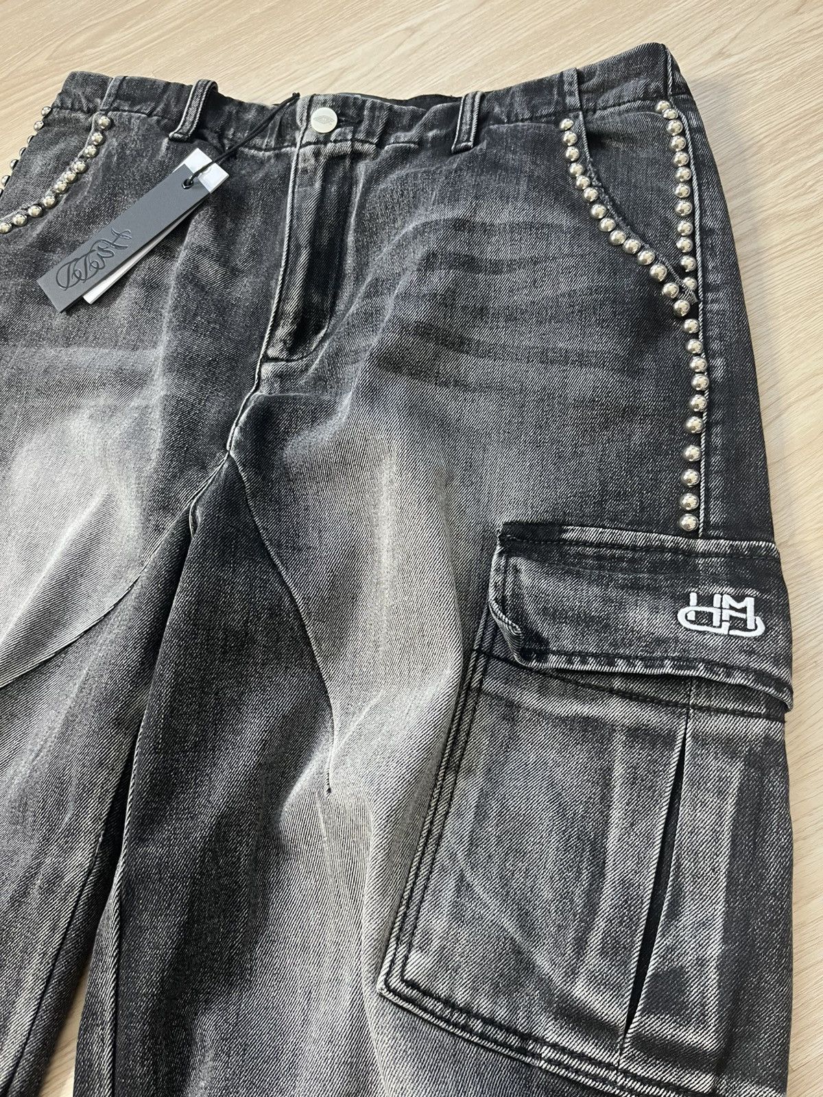 HMDD HMDD STUDDED COLOSSAL BAGGY JEANS Size US 36 / EU 52 - 2 Thumbnail