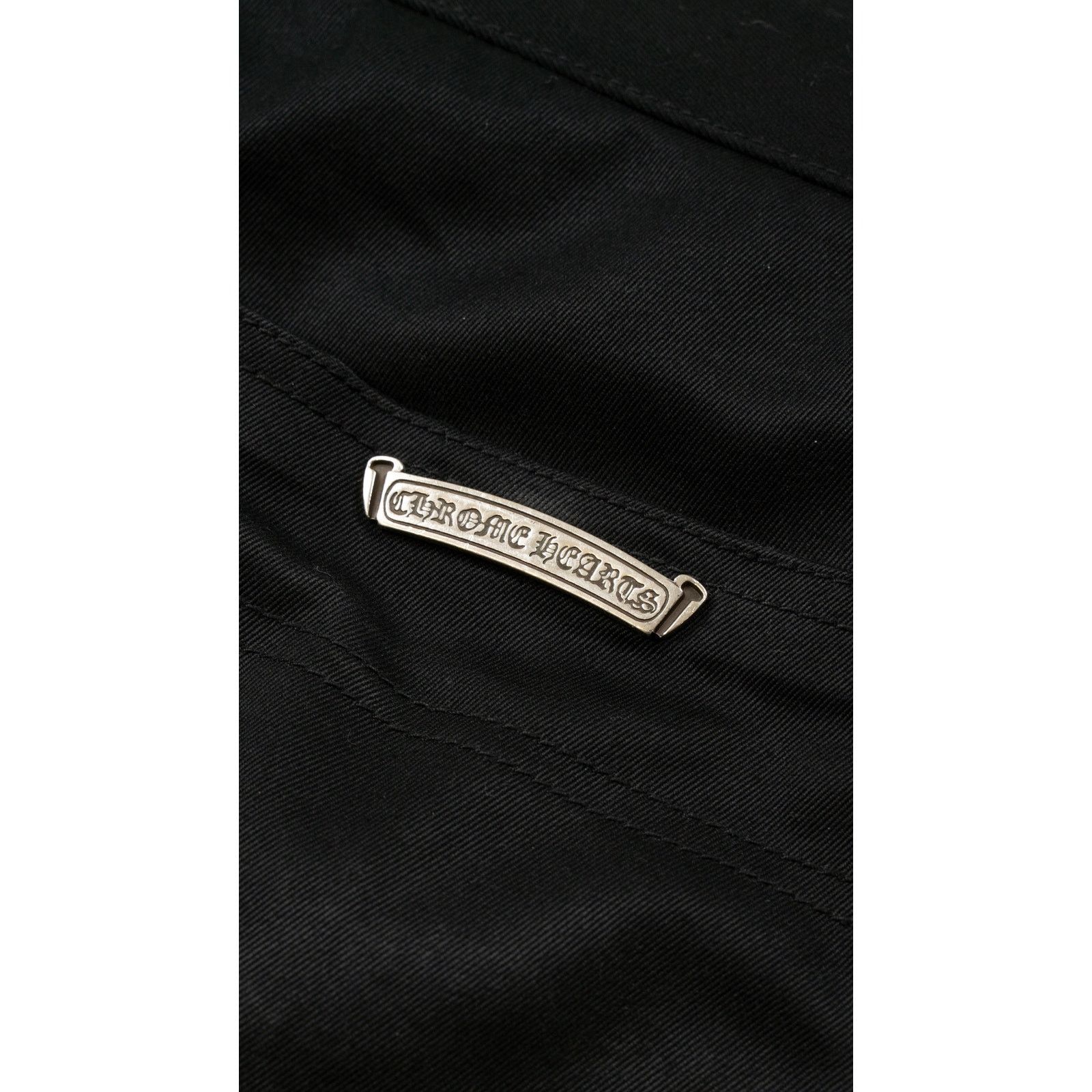 Chrome Hearts Black Double Knee Denim Shorts Size US 32 / EU 48 - 6 Thumbnail