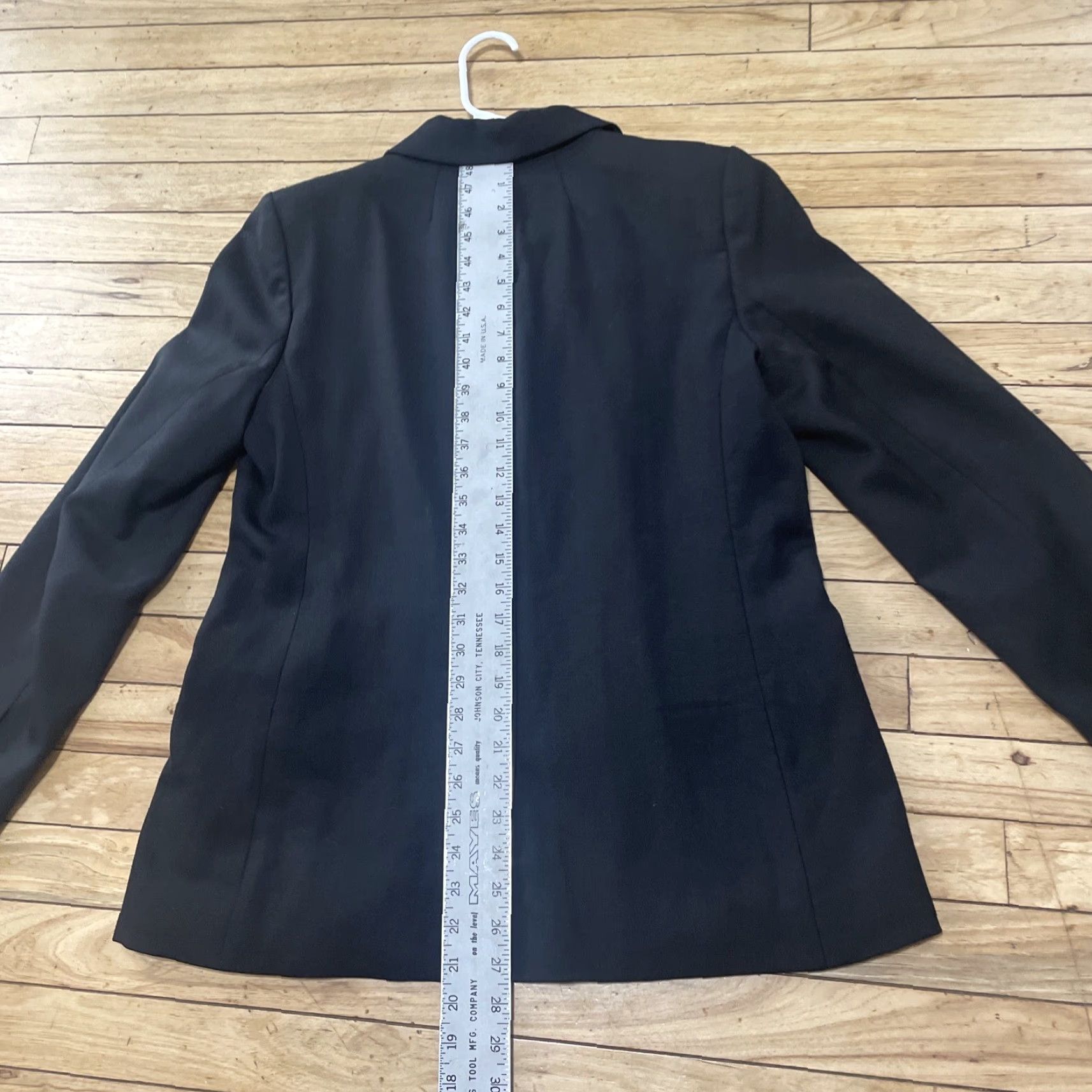J.Crew J.CREW Willa Single-Breasted Blazer Women 12 Black Notch Suit Jacket Wool Blend Blazer - Classic, Office Career Professional, Regular Size 12 Womens Size XL / US 12-14 / IT 48-50 - 7 Thumbnail