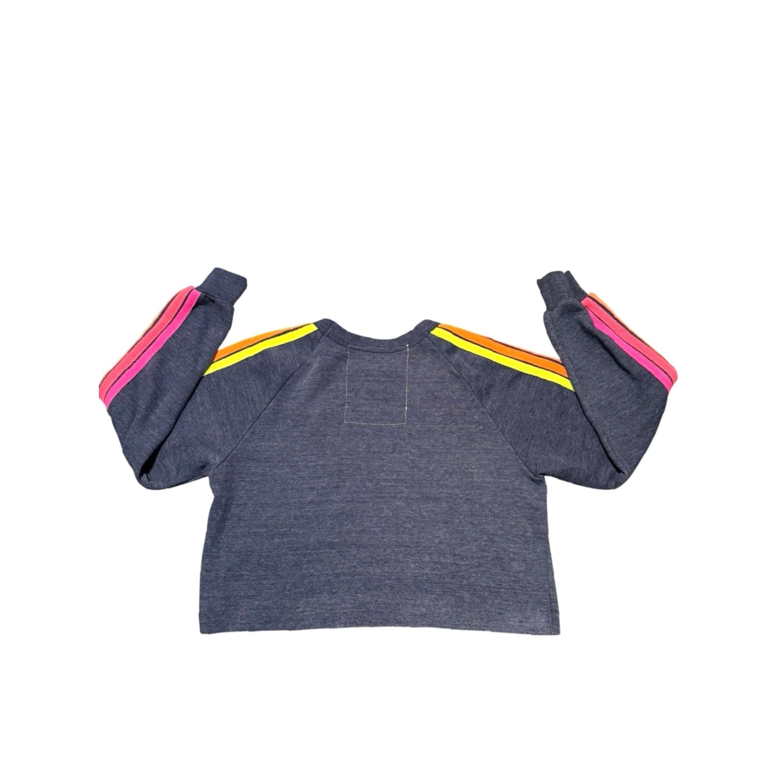 Aviator Nation AVIATOR NATION Bolt Cropped Classic Five Stripe Crewneck Sweatshirt XS Size XS / US 0-2 / IT 36-38 - 7 Thumbnail