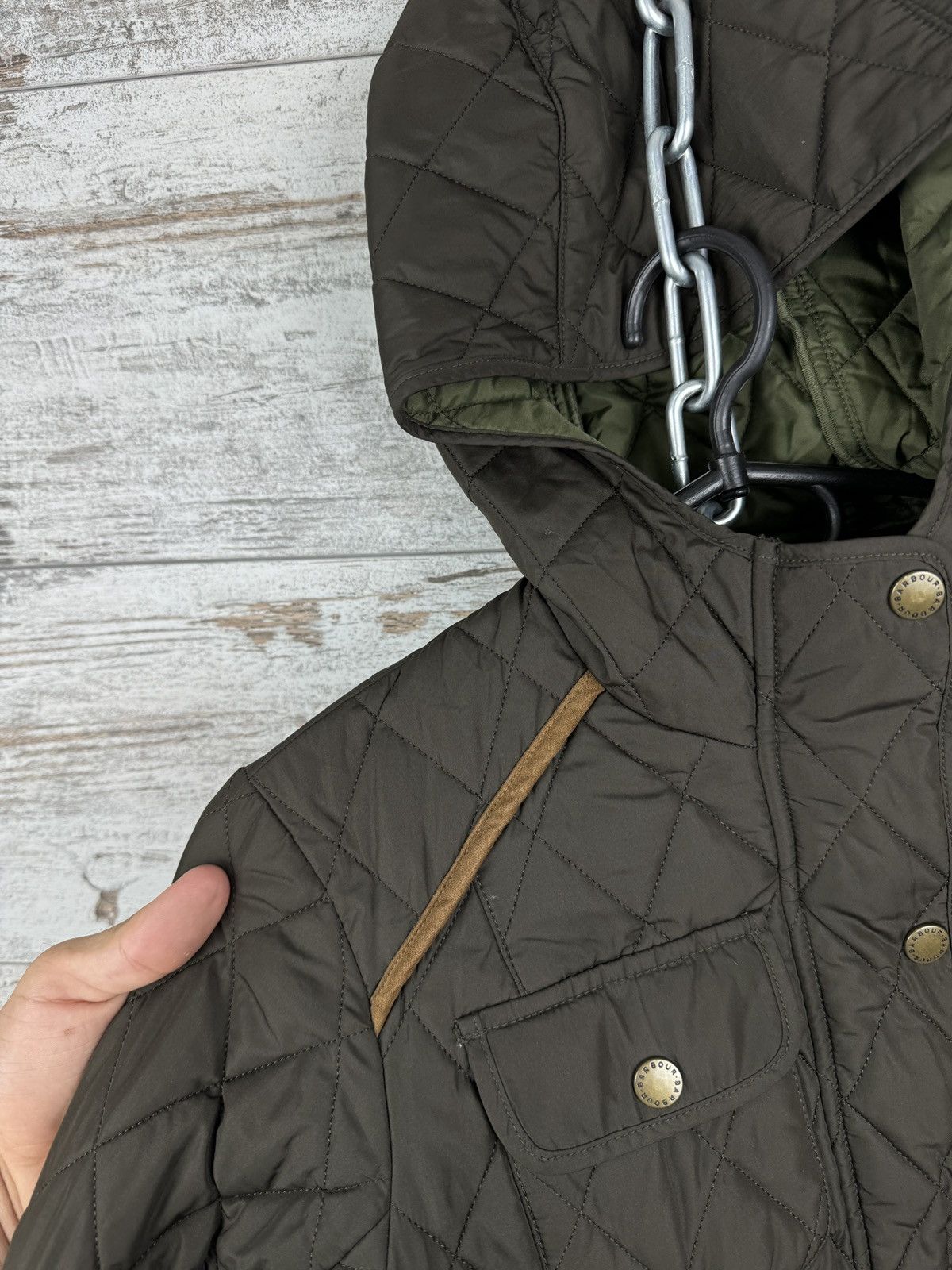 Barbour Women’s Barbour Draycott Jacket quilted brown size UK 8 Size S / US 4 / IT 40 - 12 Thumbnail
