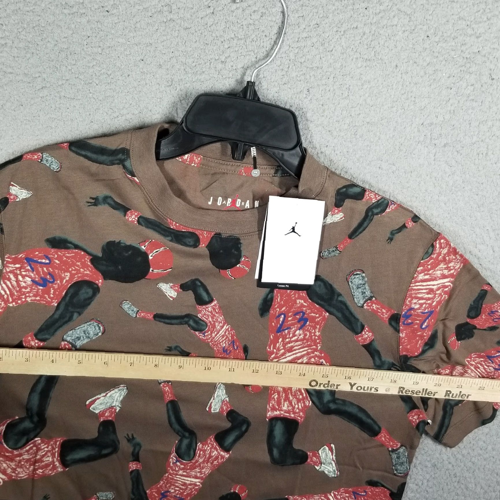 Jordan Brand Jordan Women's Cotton T-Shirt Small Artist Series Parker Duncan Brown Graphic Casual Tee Unisex Size S / US 4 / IT 40 - 6 Thumbnail