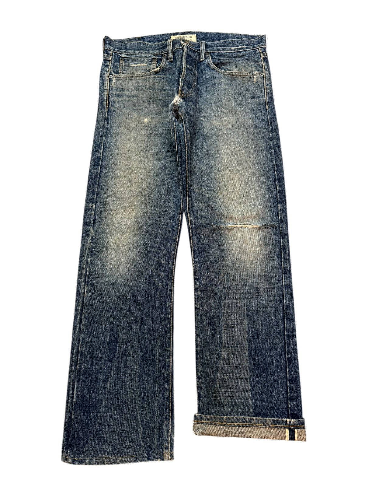 Simon Miller Vintage 90s Usa Simon Miller Selvedge Blue Faded Wash Jeans Size US 32 / EU 48 - 1 Thumbnail