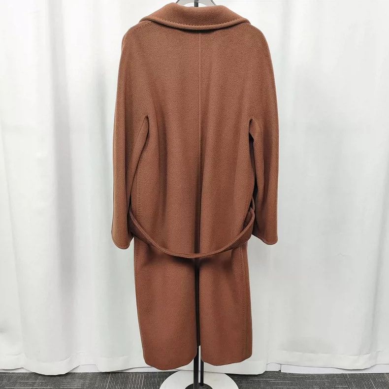 Max Mara Max Mara Lapel Double Breasted Coat Women's Dark Brown Nud Size S / US 4 / IT 40 - 2 Thumbnail