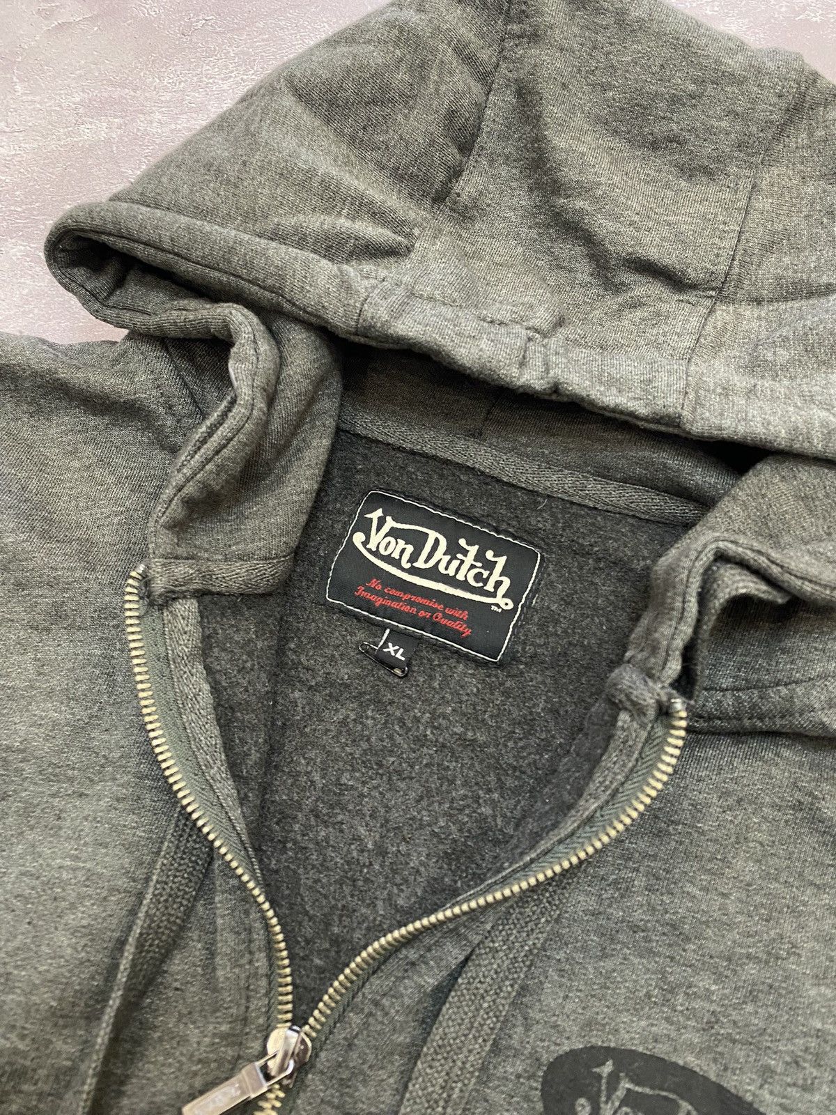 Von Dutch Y2K Hype Von Dutch Big Logo Graphic Print Zip Hoodie Size US XL / EU 56 / 4 - 8 Thumbnail