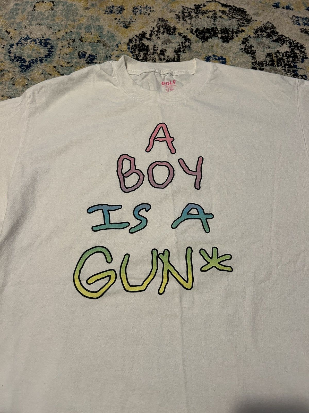 Golf Wang Golf wang a boy is a gun white t shirt Size US L / EU 52-54 / 3 - 2 Thumbnail