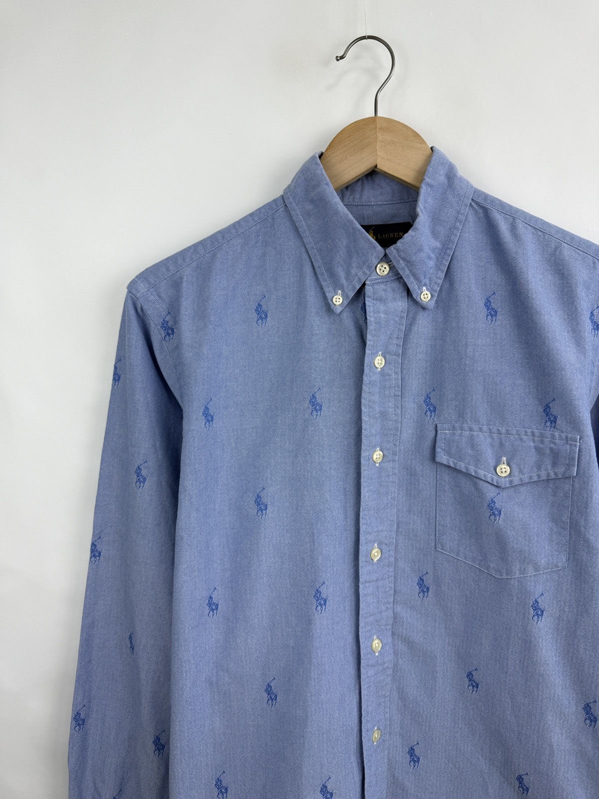 Polo Ralph Lauren 🇺🇸 Polo Ralph Lauren All Over Horse Shirt Retro Rare Hype Y2K Size US M / EU 48-50 / 2 - 4 Thumbnail