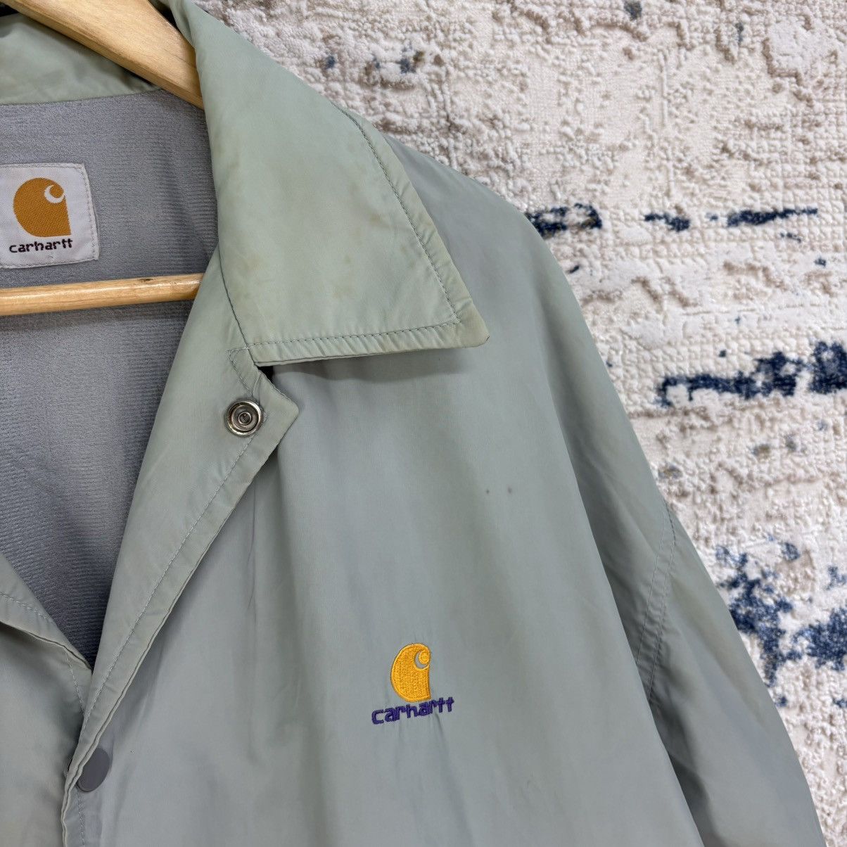 Carhartt × Vintage Very Rare 🔥Vintage Carhartt Nylon Coach Windbreaker Jacket Size US XL / EU 56 / 4 - 5 Thumbnail