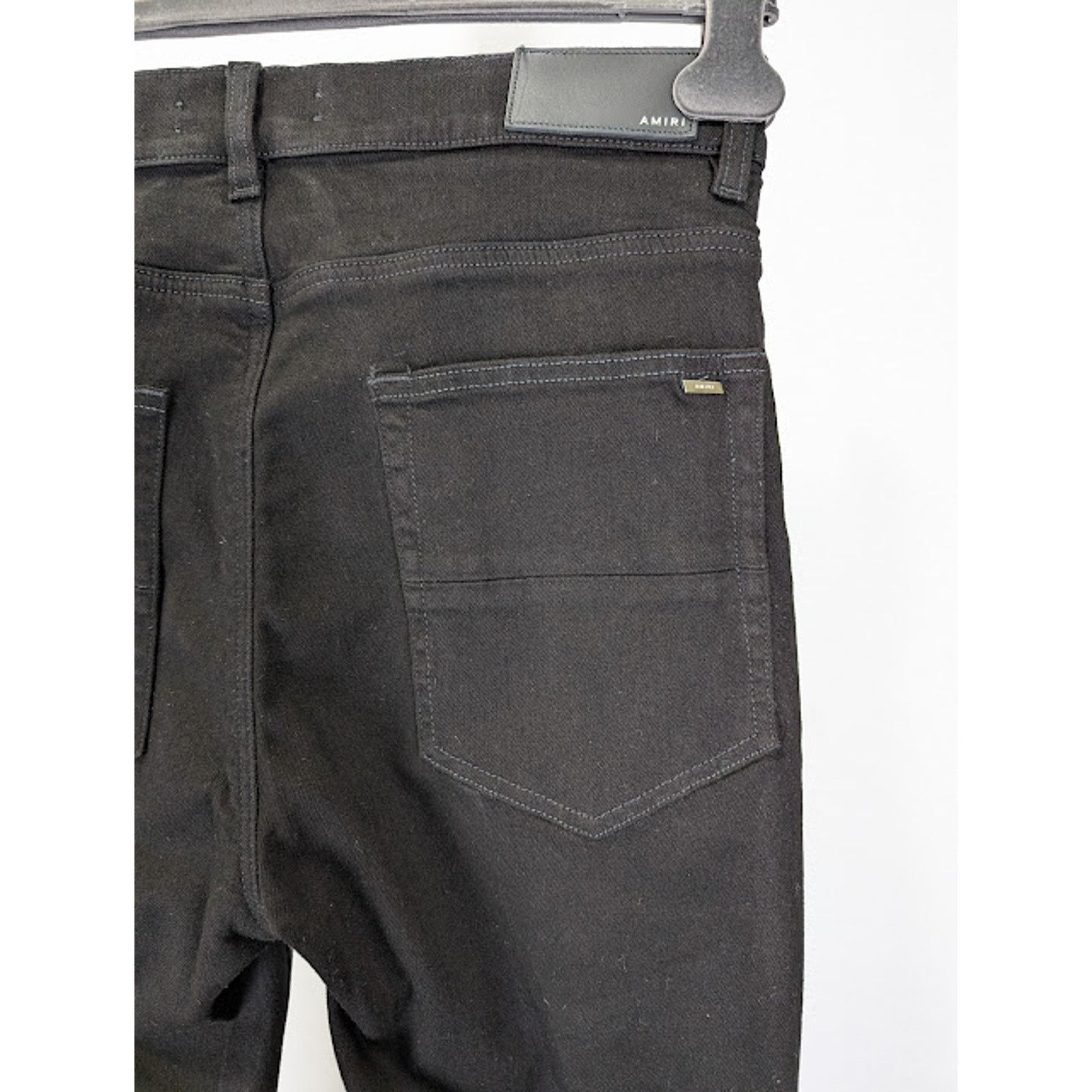 Amiri o1rshd1 Stacked Flare Jeans in Black OD Size US 30 / EU 46 - 17 Thumbnail