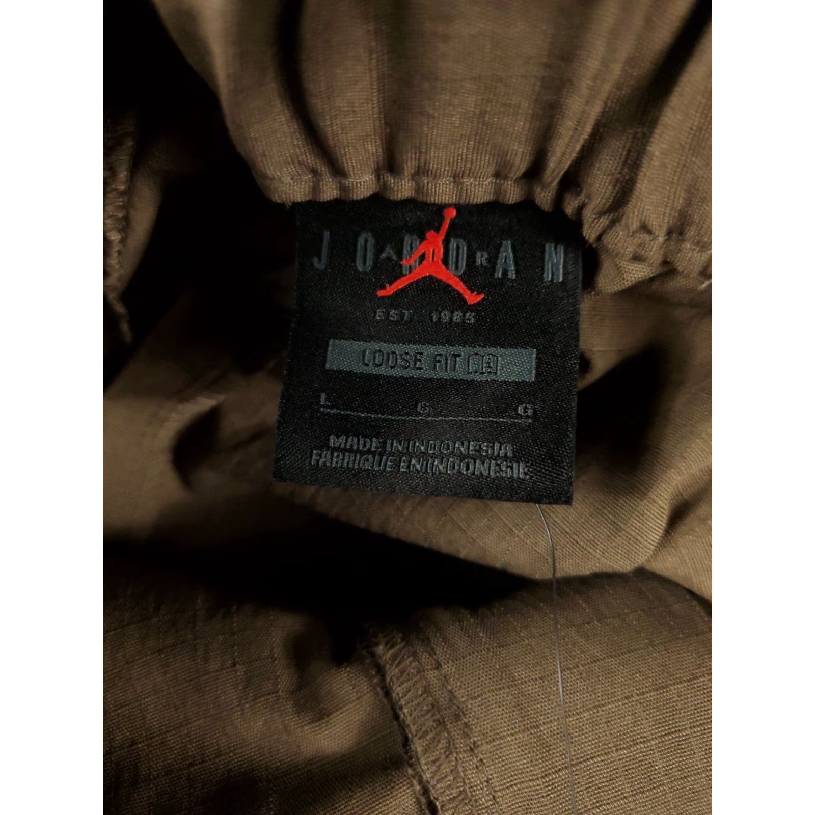 Jordan Brand Jordan Cargo Pants Womens Size Large Brown Elastic Waist Baggy Outdoor Workwear Size 36" / US 14 / IT 50 - 8 Thumbnail