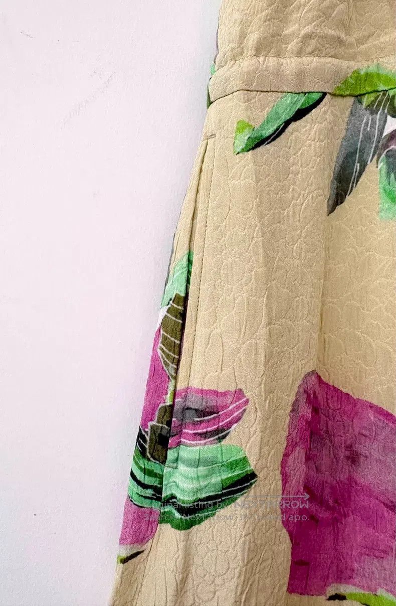 Dries Van Noten Dries Van Noten SIZE:36 Printed Wide-leg Jumpsuit Size S / US 4 / IT 40 - 5 Thumbnail