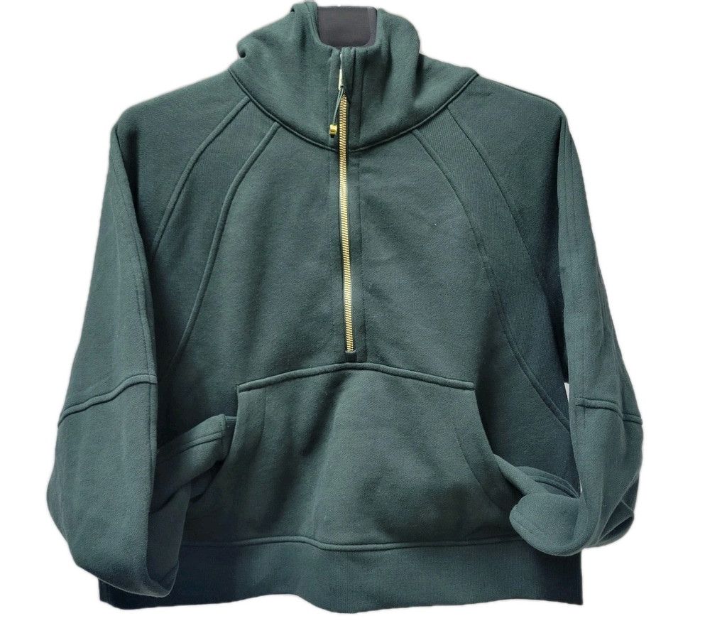 Lululemon Lululemon Scuba Oversized Funnel Half-Zip Mint Green Gold Zi Size M / US 6-8 / IT 42-44 - 7 Thumbnail