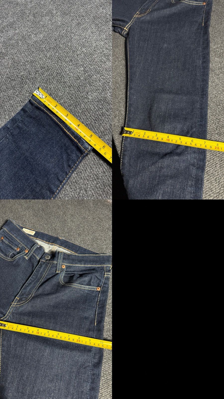 Levi's 00s Levis 510 USA Western Skinny Taper Raw Denim Jeans W31 Size US 31 - 18 Thumbnail