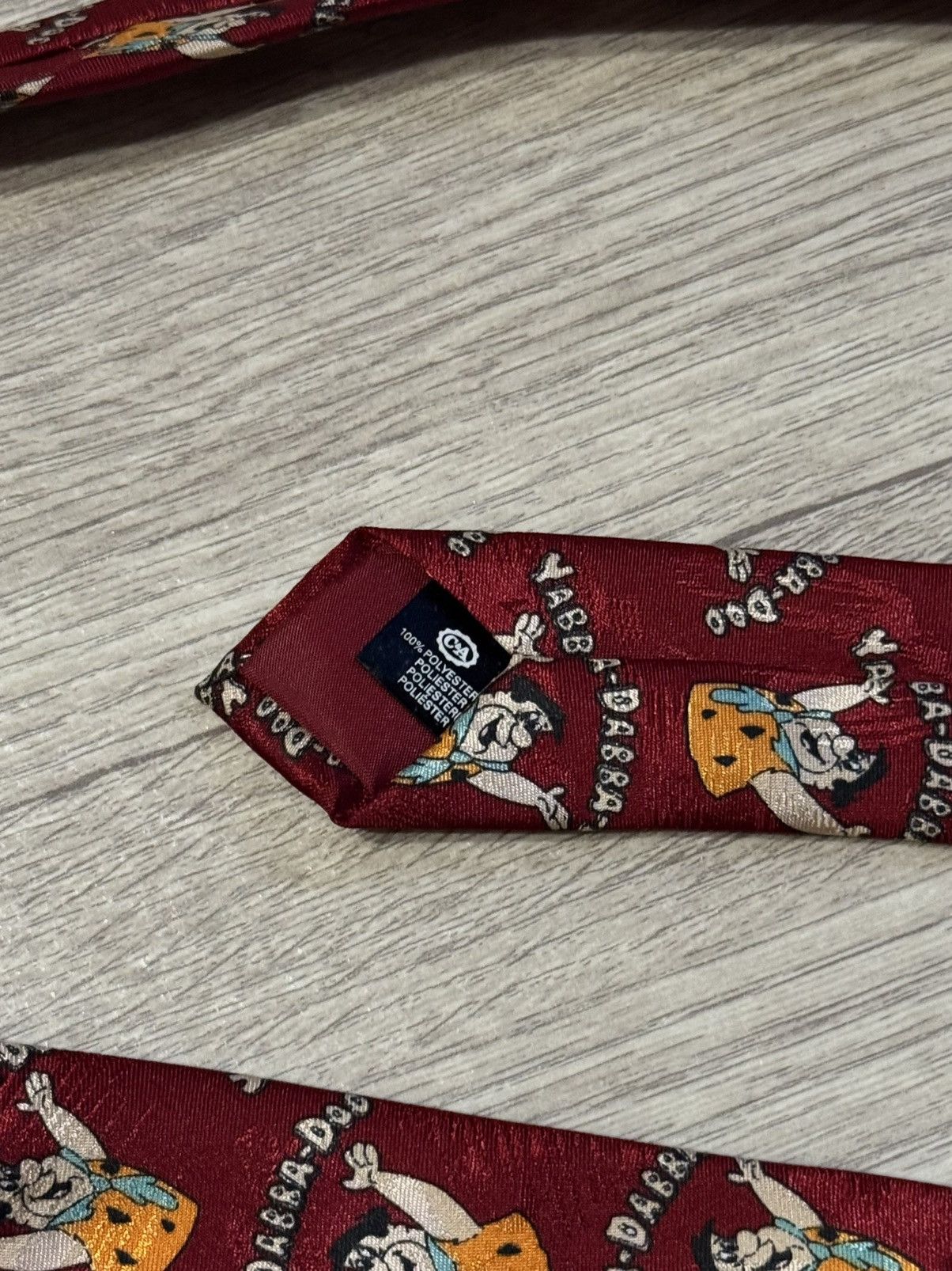 Cartoon Network 🔷Vintage The Flintstones 1994 Monogram Tie🔷 Size ONE SIZE - 3 Thumbnail