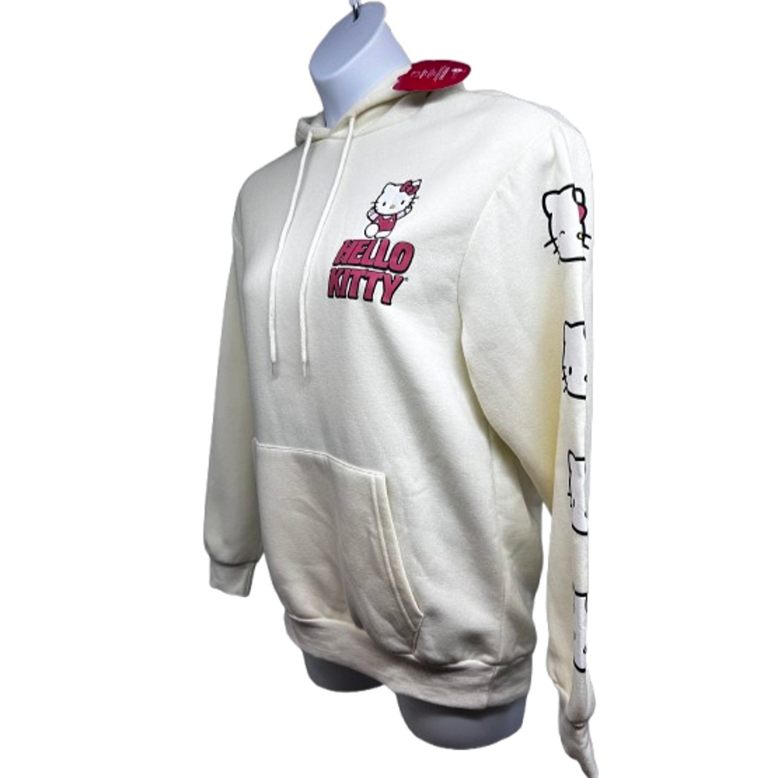 Other Hello Kitty Sanrio Beige Graphic Hoodie Sweatshirt Medium Size M / US 6-8 / IT 42-44 - 3 Thumbnail