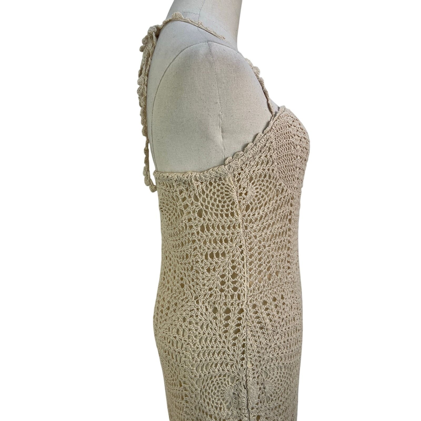 Free People Free People Dahlia Midi Dress Crochet Ivory Size S / US 4 / IT 40 - 6 Thumbnail