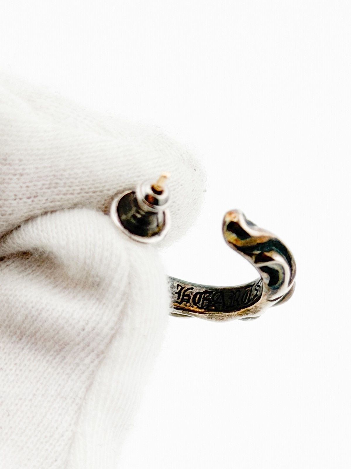 Chrome Hearts Chrome Hearts Scroll Hoop Earring Size ONE SIZE - 4 Thumbnail