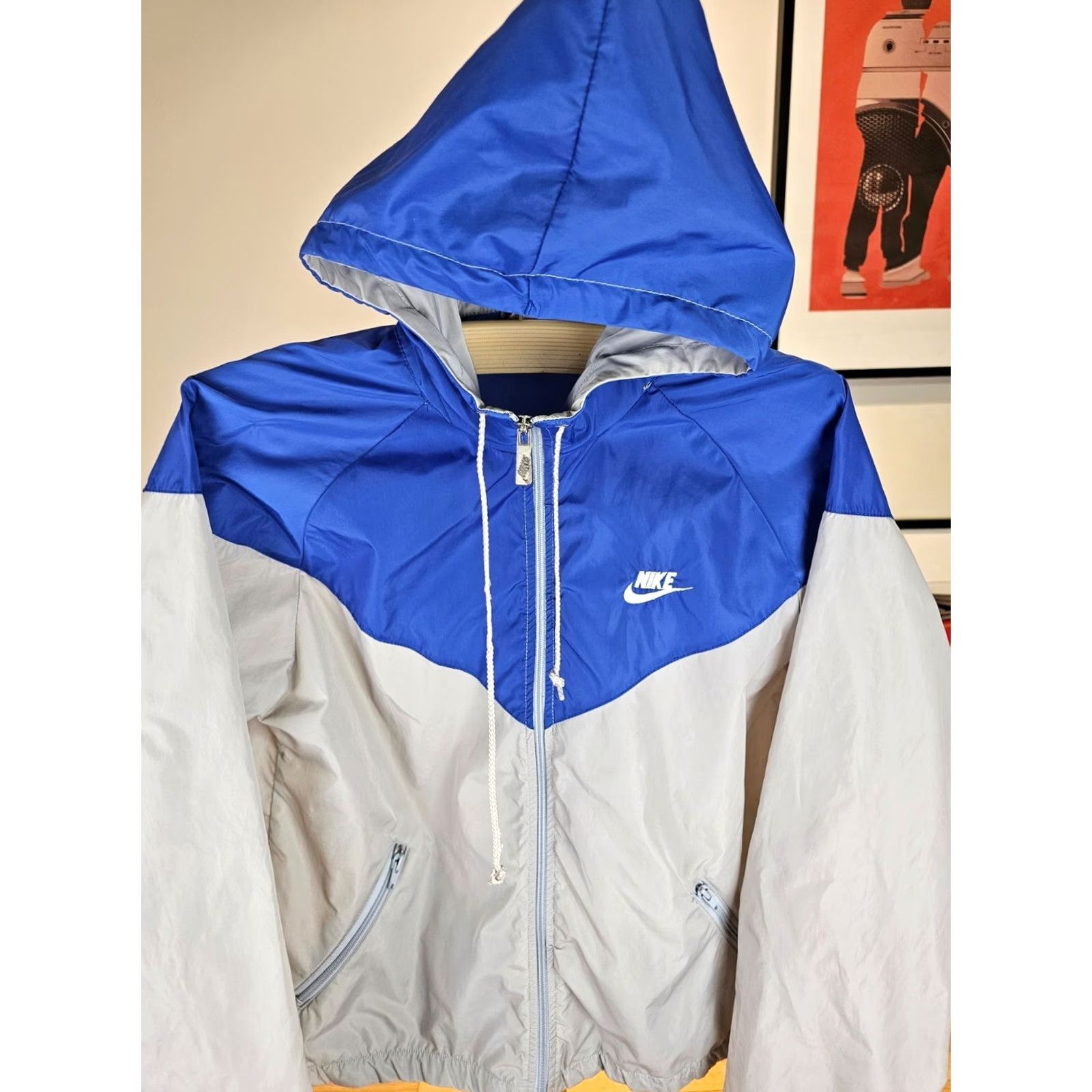 Nike VINTAGE Nike Windbreaker 2 Tones Track Top Jacket SZ MEDIUM Men Jacket Size US M / EU 48-50 / 2 - 2 Thumbnail