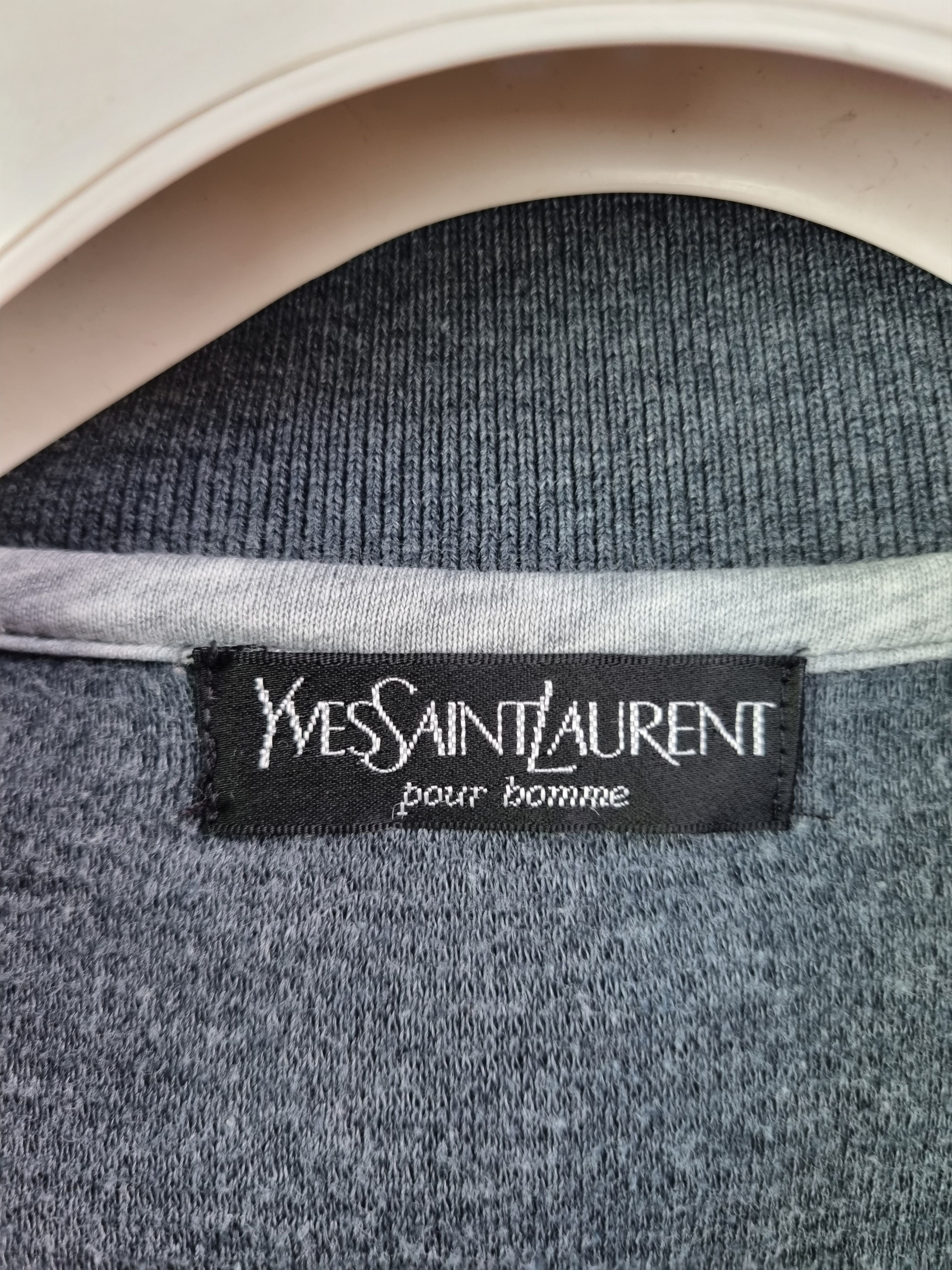 Vintage × Yves Saint Laurent 90s Yves Saint Laurent Pour Homme Striped Sweater Size US L / EU 52-54 / 3 - 5 Thumbnail