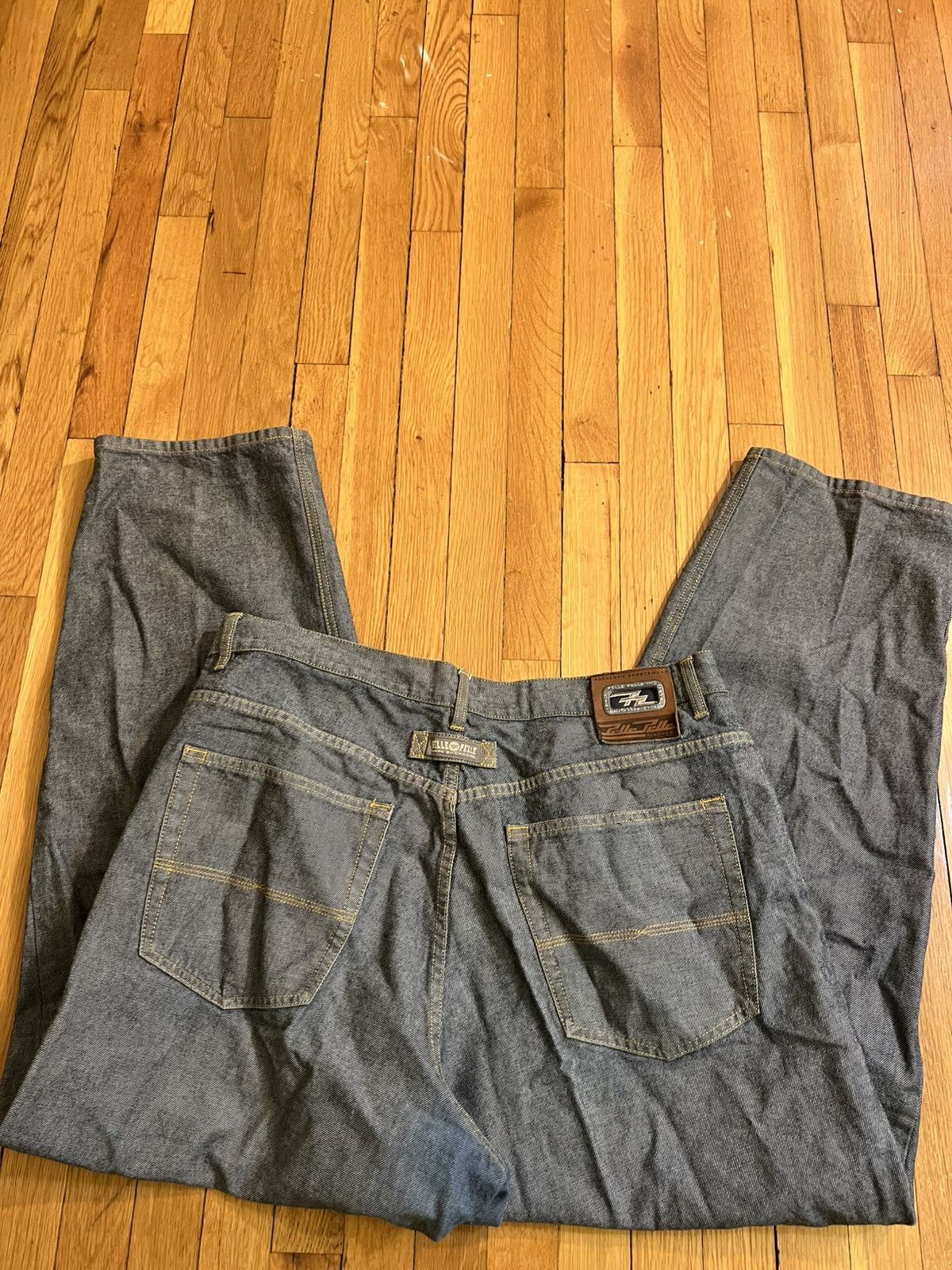 Other Pelle Pelle Distressed Wide-Leg Jeans Size US 42 / EU 58 - 1 Thumbnail