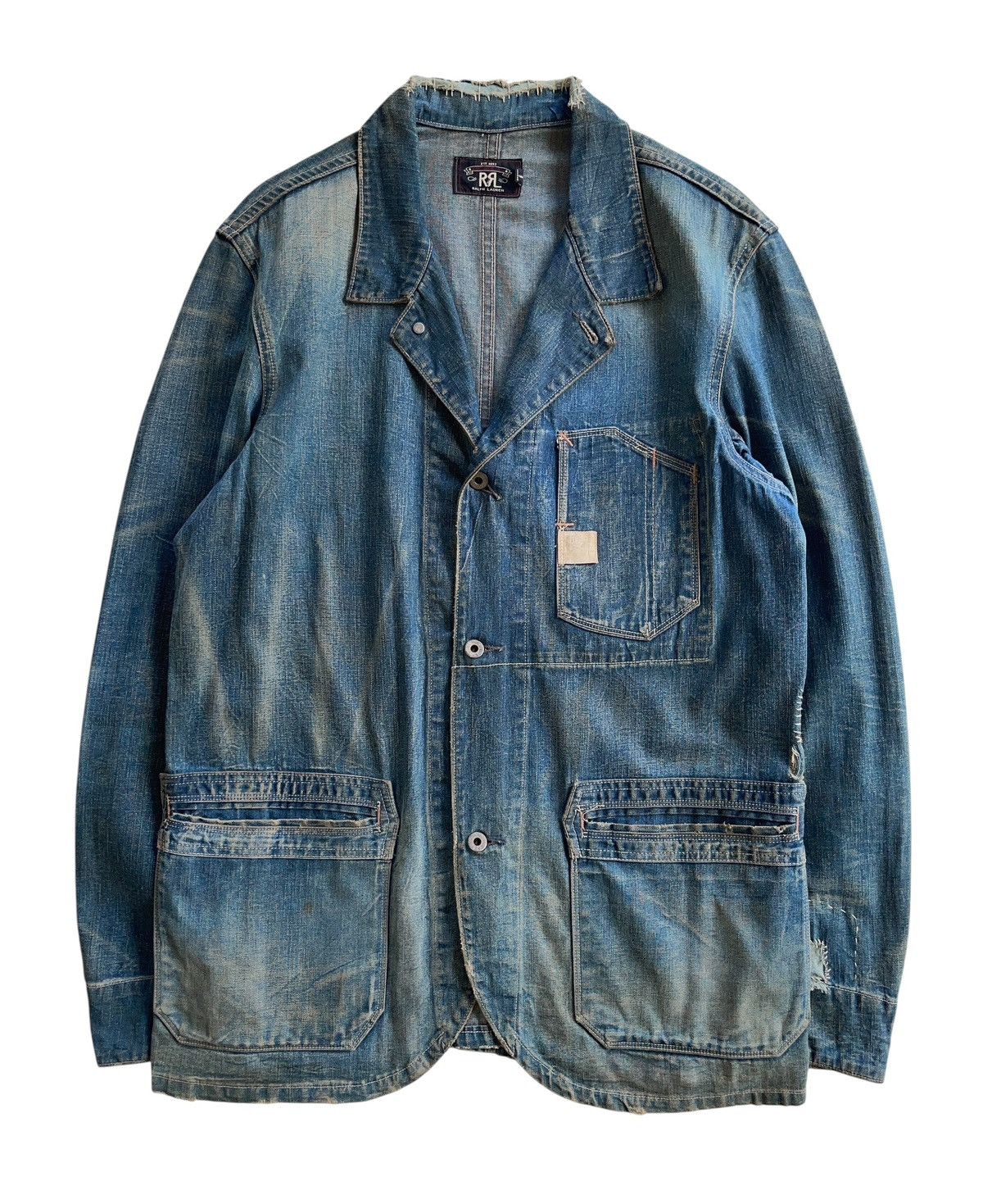 RRL Ralph Lauren RRL Denim Chore Jacket USA Size US L / EU 52-54 / 3 - 1 Thumbnail