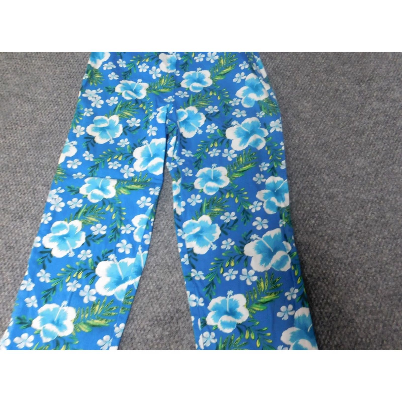 Vintage BW Sports Womens Pants 4 Blue Floral Straight Chino Knit Cotton Blend Zip Crochet 28in Inseam 21in Regular Womens Boys Girls Mens Size 27" / US 4 / IT 40 - 7 Thumbnail