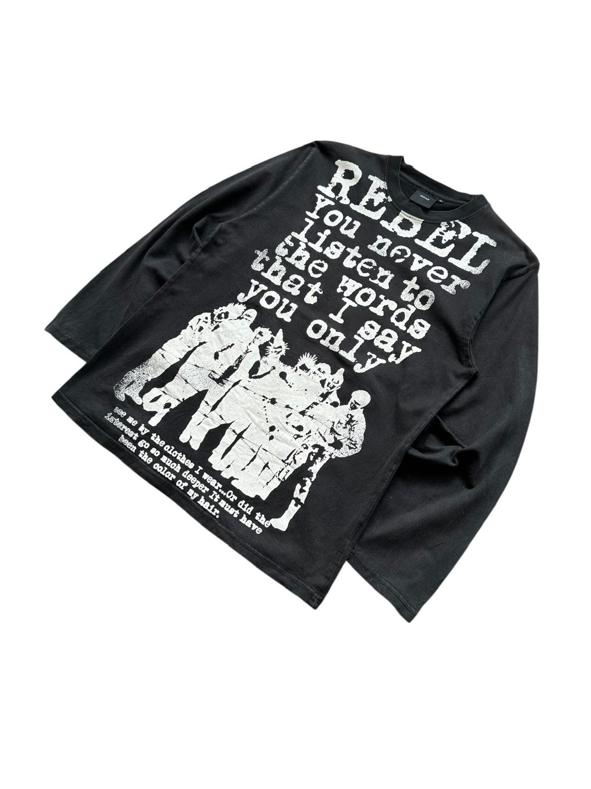 Algonquins 🔥Jrock🔥 - 00's OXFAM punk rebel long sleeve Size US M / EU 48-50 / 2 - 3 Thumbnail
