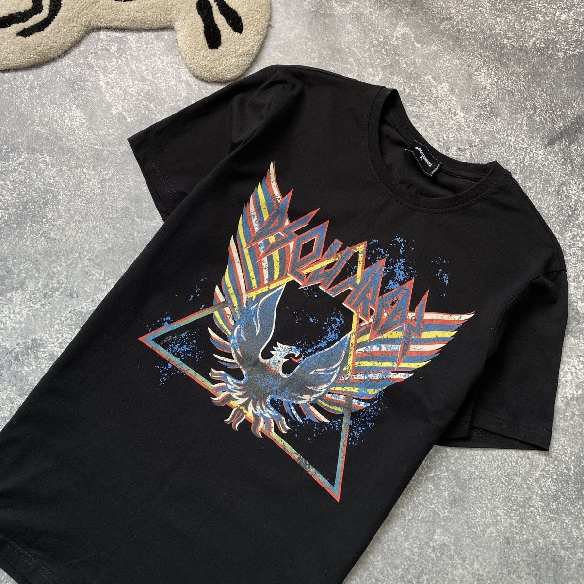 Dsquared2 Luxury Dsquared2 big logo designer rare black tee Size US XL / EU 56 / 4 - 2 Thumbnail