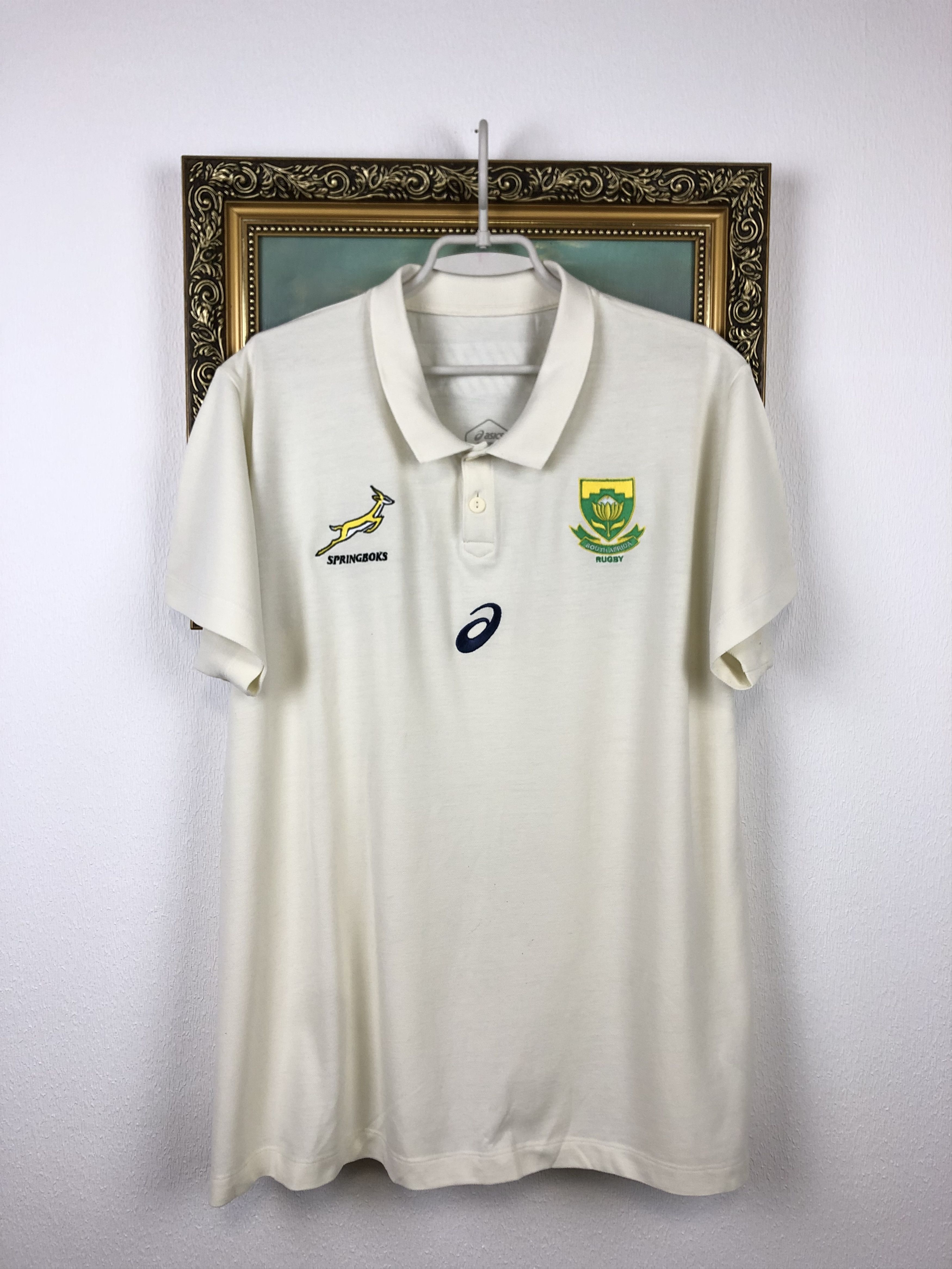 Other South Africa Asics Rugby Shirt Jersey Sport Rare Tee Hype Size US XXL / EU 58 / 5 - 1 Thumbnail