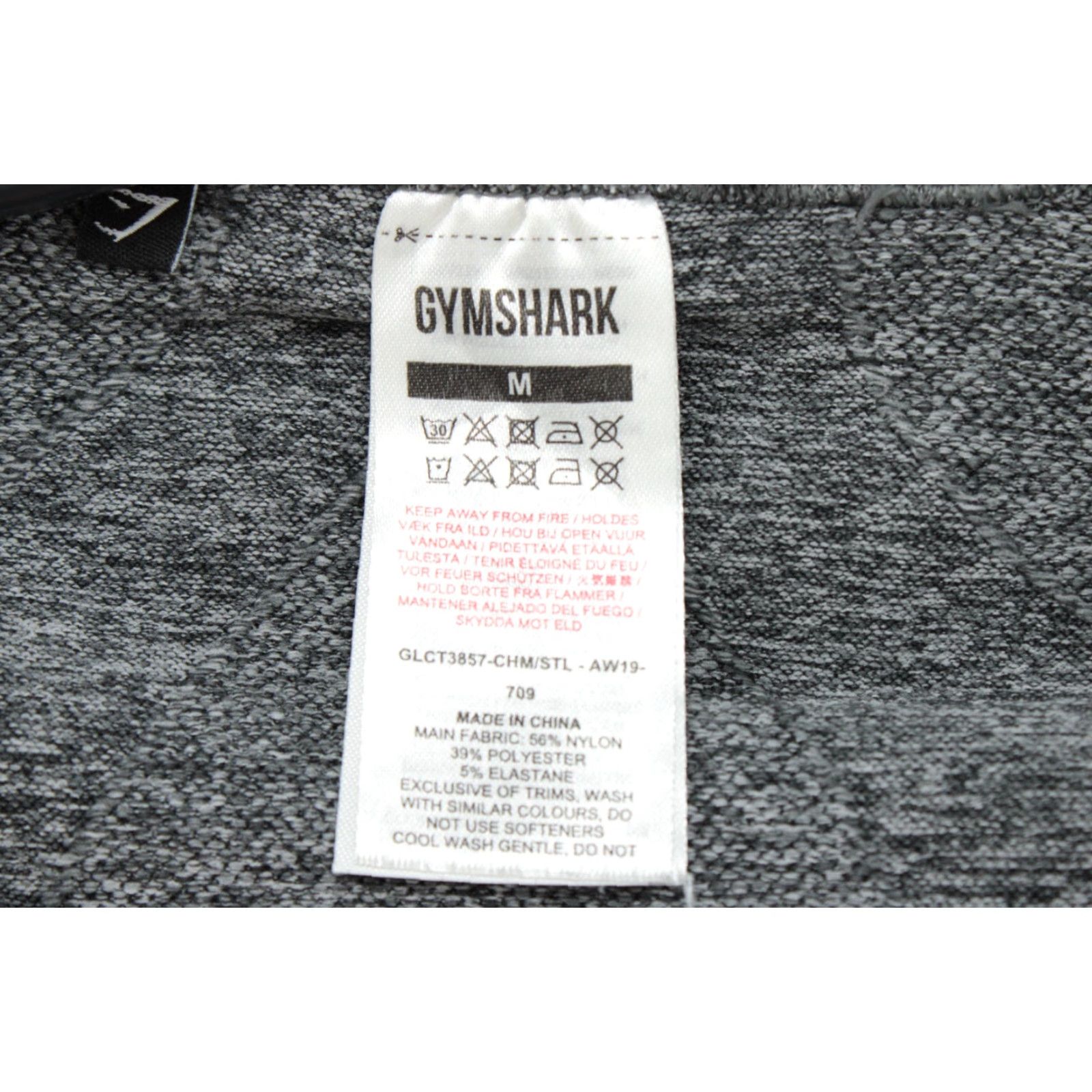 Gymshark Gymshark Top Women's Medium Gray Heather Flex Long Sleeve Cropped Cutout Back Shirt Adult Female Gray Heather Cropped Back Size M / US 6-8 / IT 42-44 - 7 Thumbnail