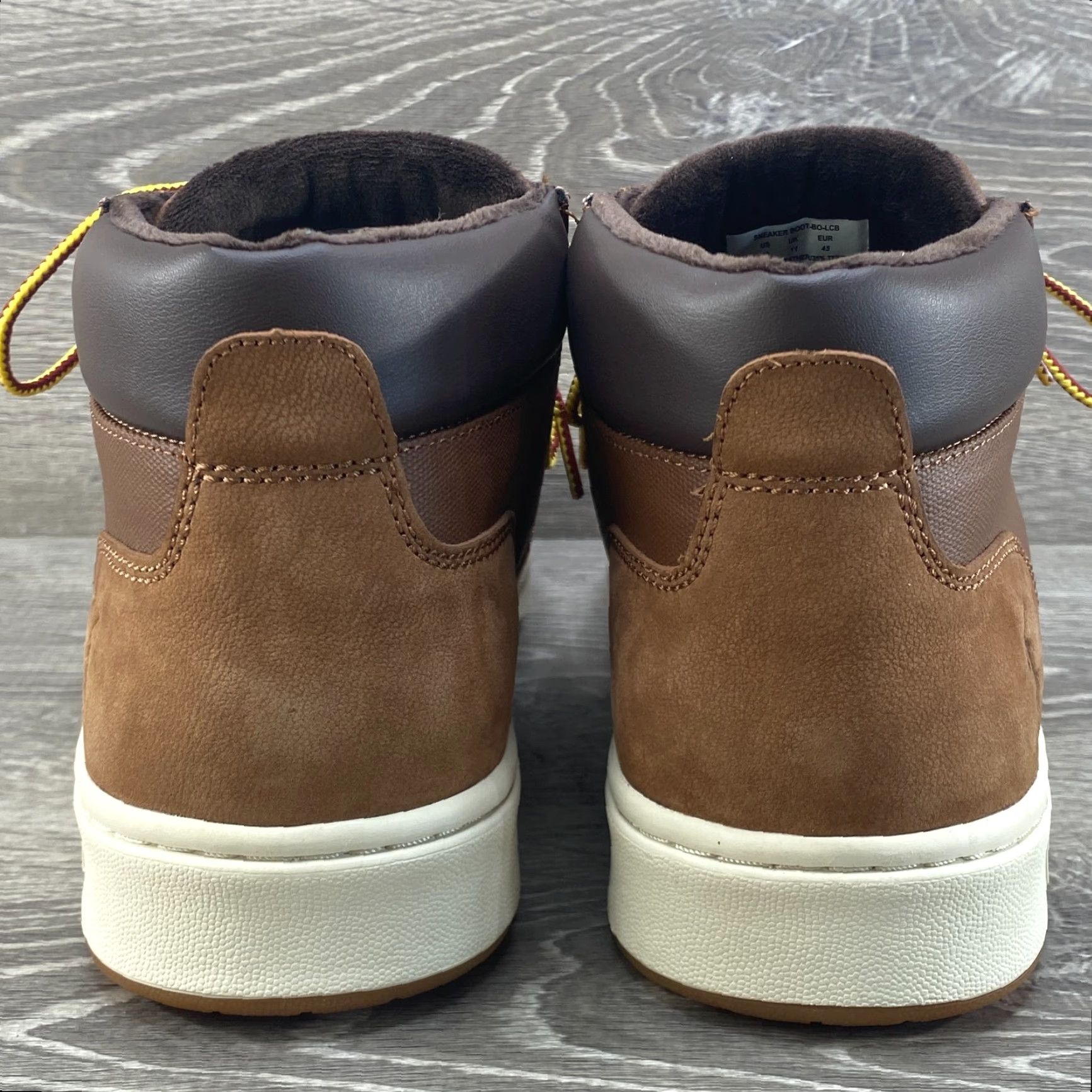 Polo Ralph Lauren Polo Ralph Lauren Mens Boot Ankle 12 Brown Leather Nubuck Canvas Sneaker Lace Up Size US L / EU 52-54 / 3 - 6 Thumbnail