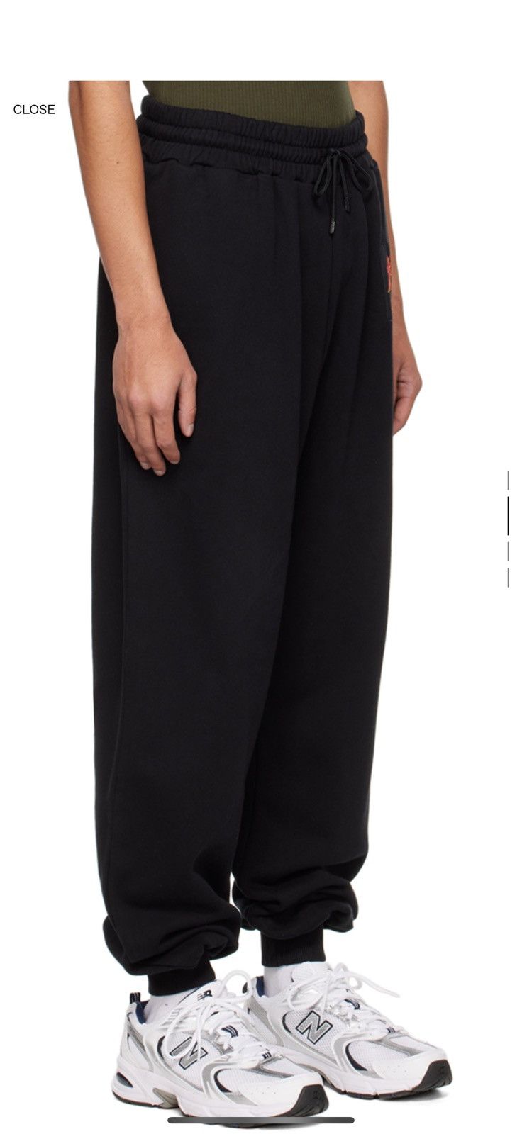 LUU DAN LU’U DAN BLACK KUNGFU LOUNGE PANTS Size US 29 - 3 Thumbnail