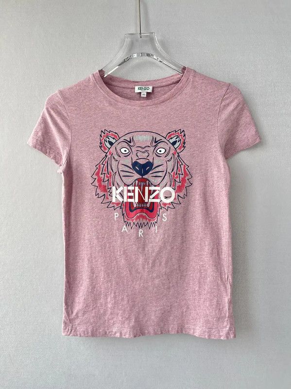 Kenzo KENZO Pink Cotton Animal Print Short Sleeve T-Shirt 0089 Size XS / US 0-2 / IT 36-38 - 1 Thumbnail