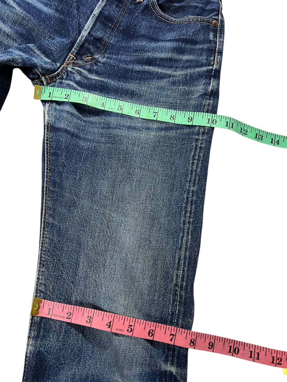 If Six Was Nine × Japanese Brand × Le Grande Bleu (L.G.B.) VINTAGE 90’S CANTON SELVEDGE DISTRESSED JEANS Size US 26 / EU 42 - 17 Thumbnail