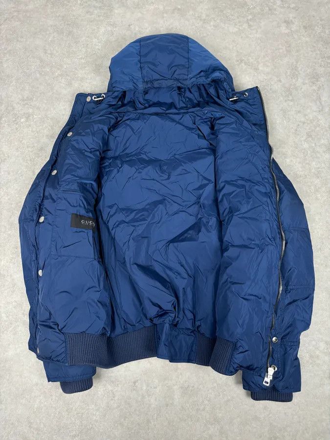 Gucci AW2010 Gucci Blue Hooded Quilted Puffer Jacket Size US L / EU 52-54 / 3 - 7 Thumbnail