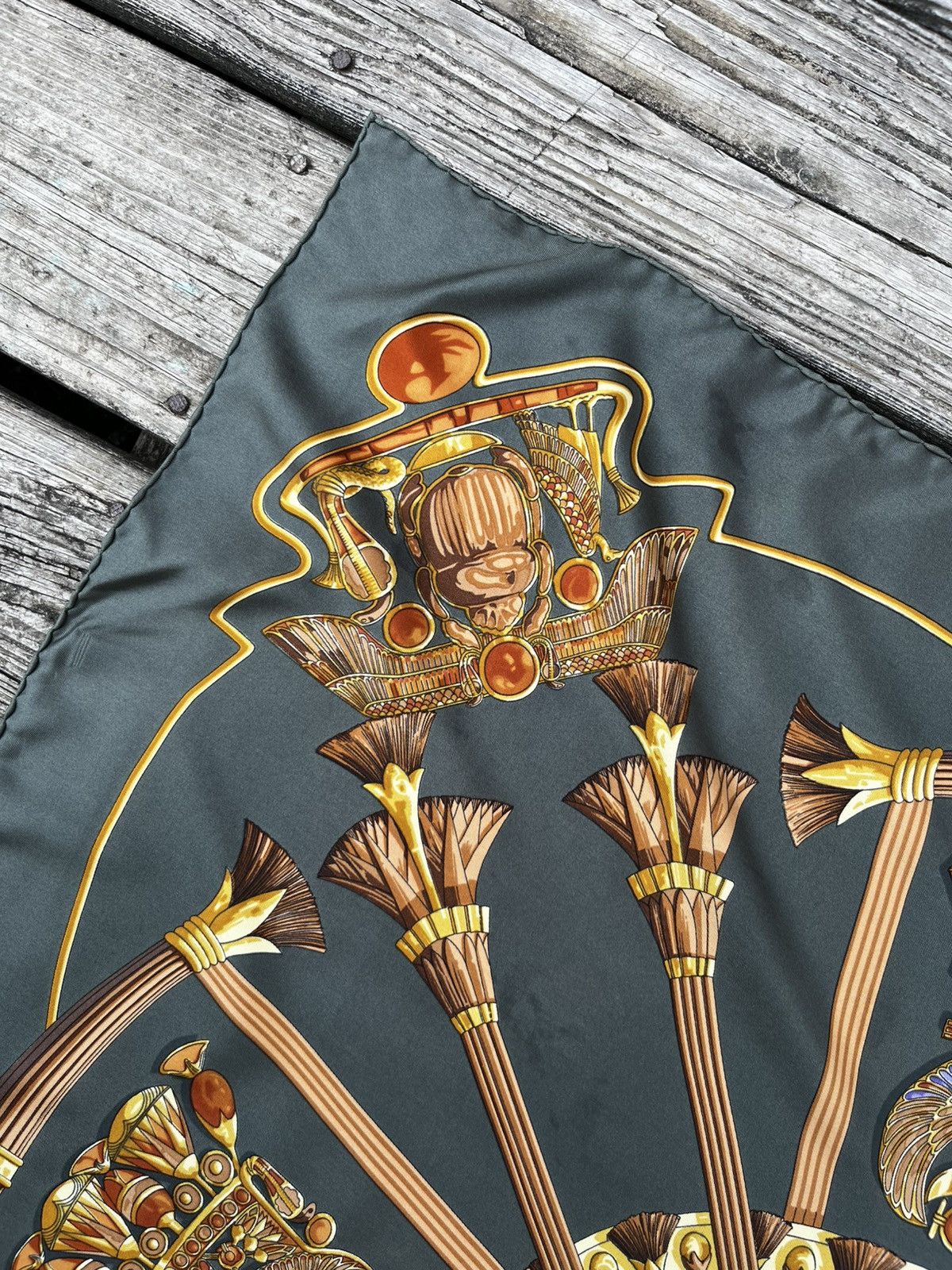 Hermes Vintage Hermes Ancient Egypt Silk Scarf Size ONE SIZE - 7 Thumbnail