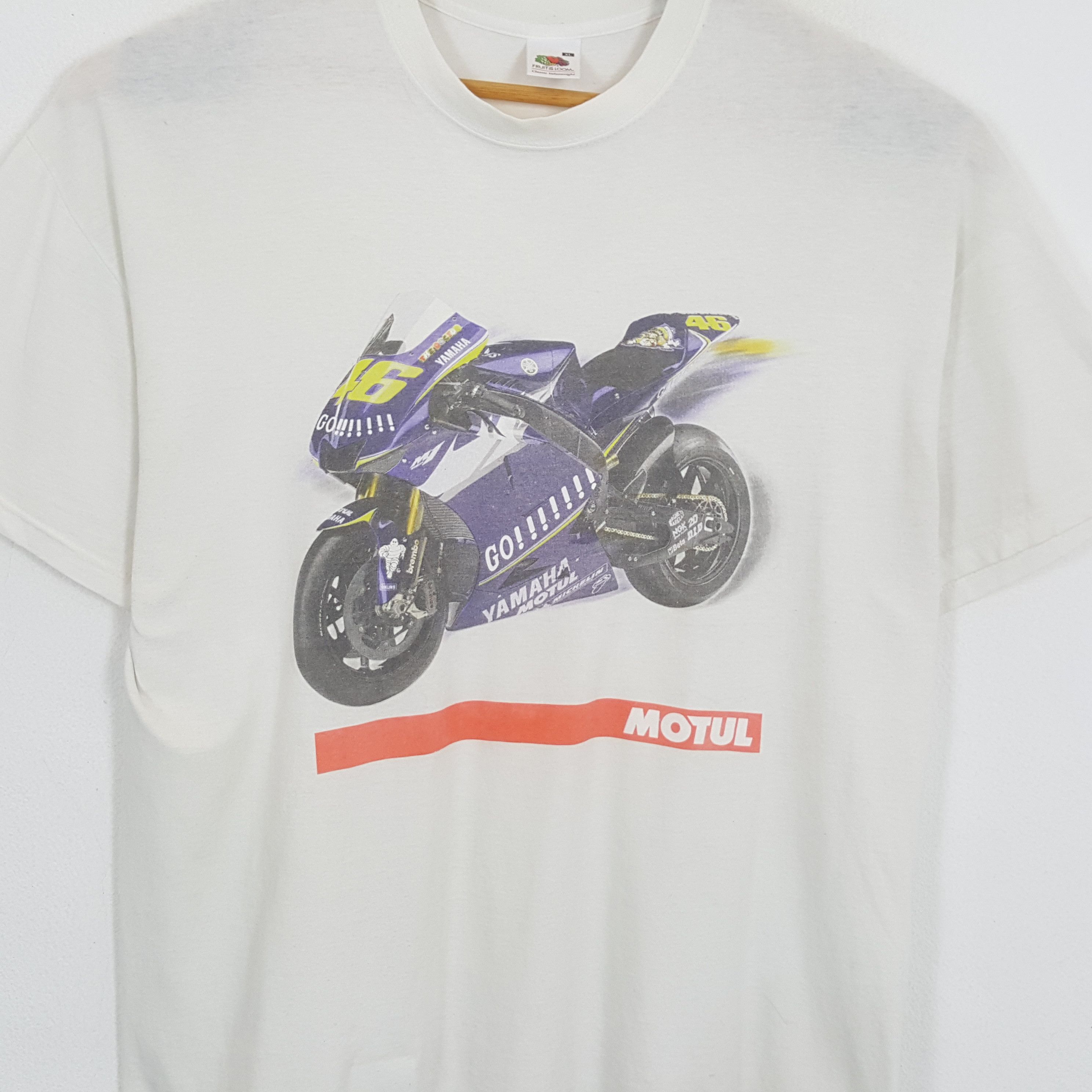 Vintage × Yamaha Vintage MOTUL YAMAHA ROSSI 46 MotoGP Racing T-Shirts Size US XL / EU 56 / 4 - 2 Thumbnail