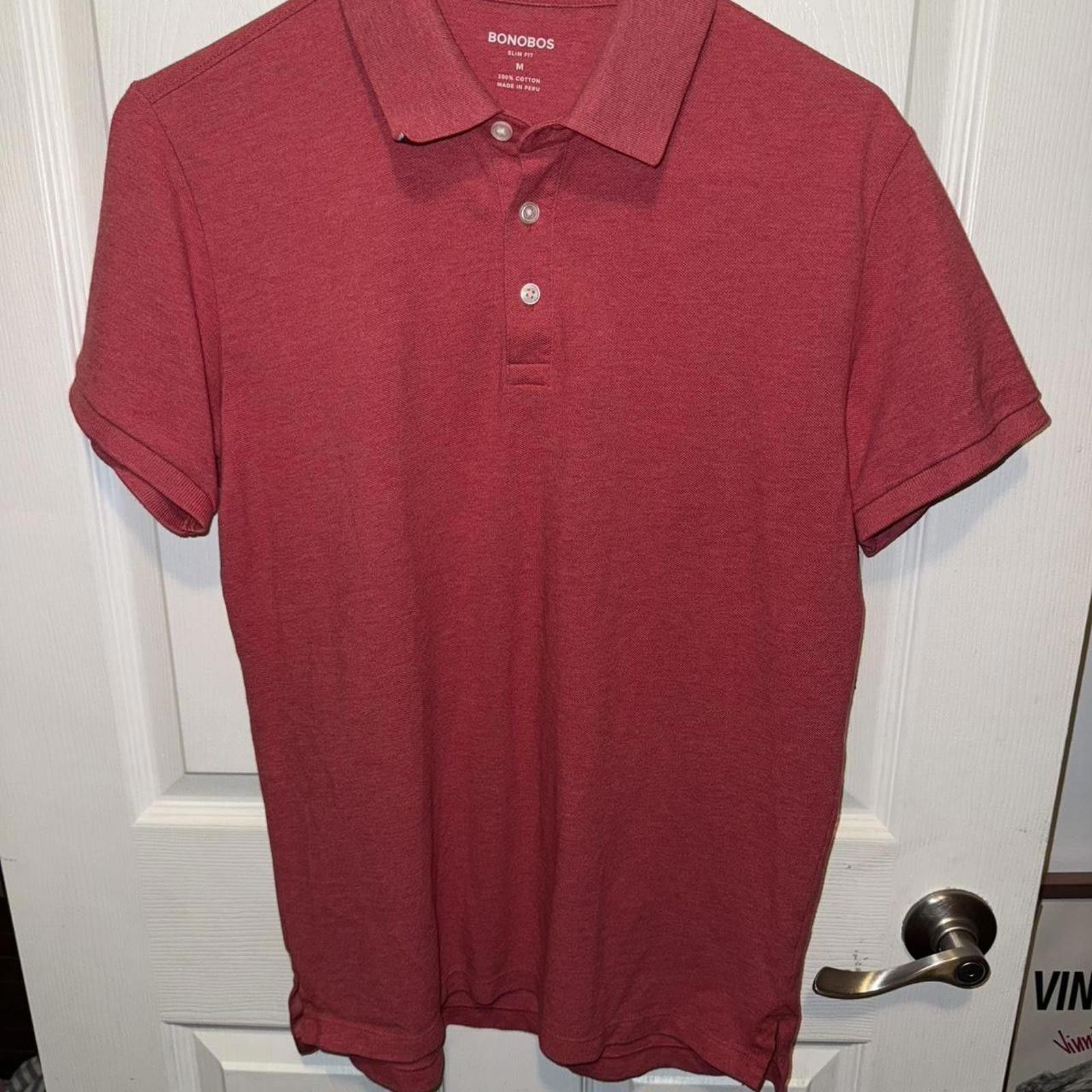 Bonobos Red Bonobos slim fit polo shirt #polo Size US M / EU 48-50 / 2 - 1 Thumbnail