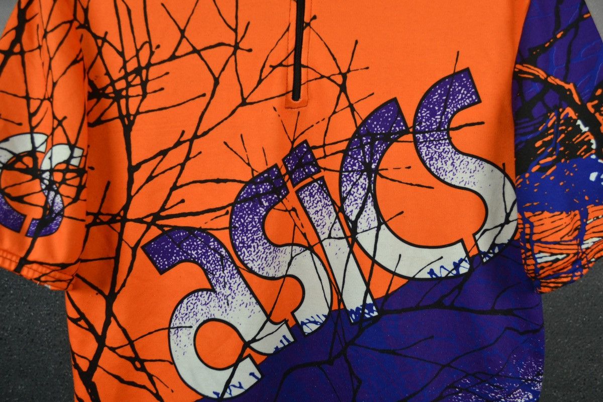 Asics Vintage ASICS cycling jersey top tee Size US XL / EU 56 / 4 - 4 Thumbnail