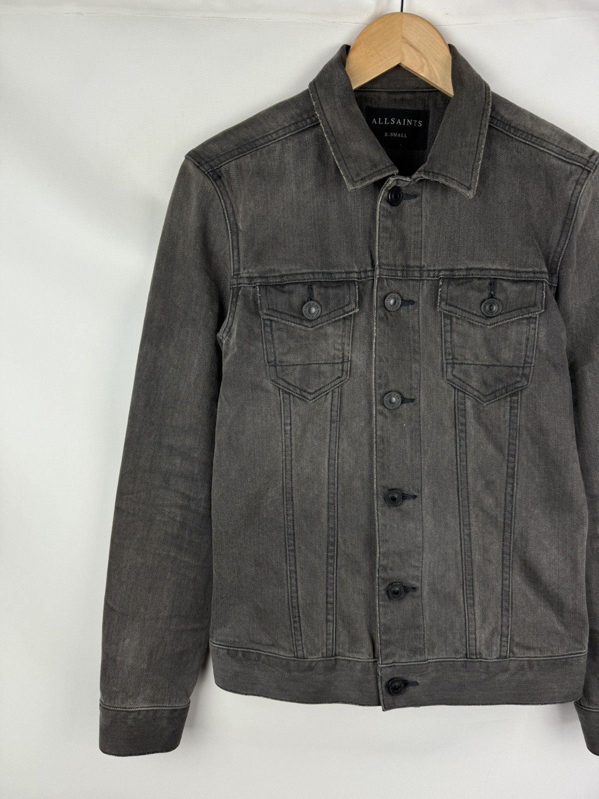 Allsaints Allsaints Eucild Men’s Denim Trucker Jacket Size Xs Size US XS / EU 42 / 0 - 2 Thumbnail
