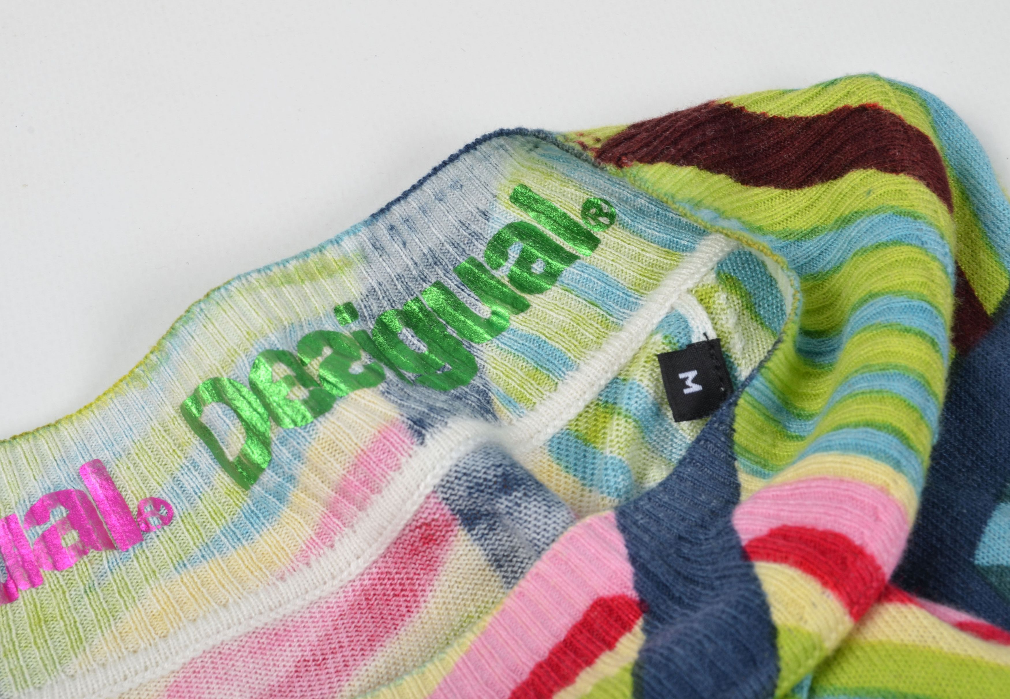 Desigual Desigual Y2K Boho Long Sleeve Multicolor Jumper Size M / US 6-8 / IT 42-44 - 7 Thumbnail